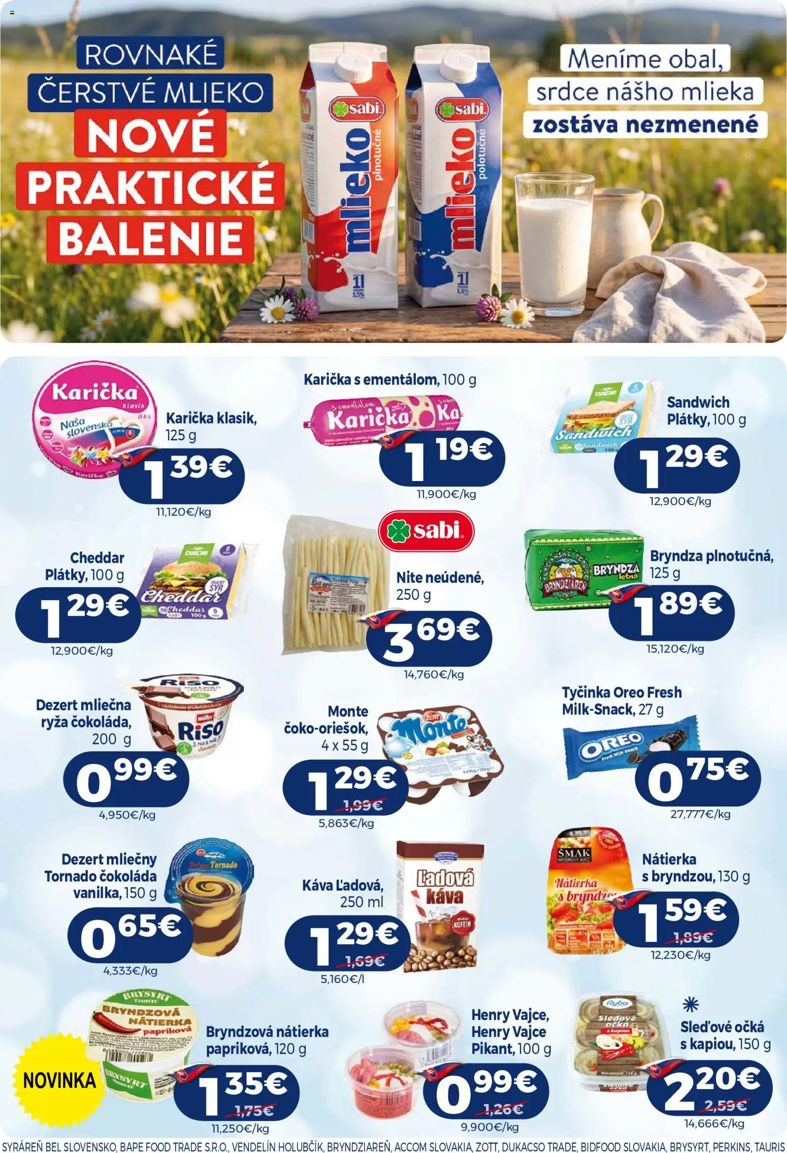 Milk Agro leták Leták in Slovensko