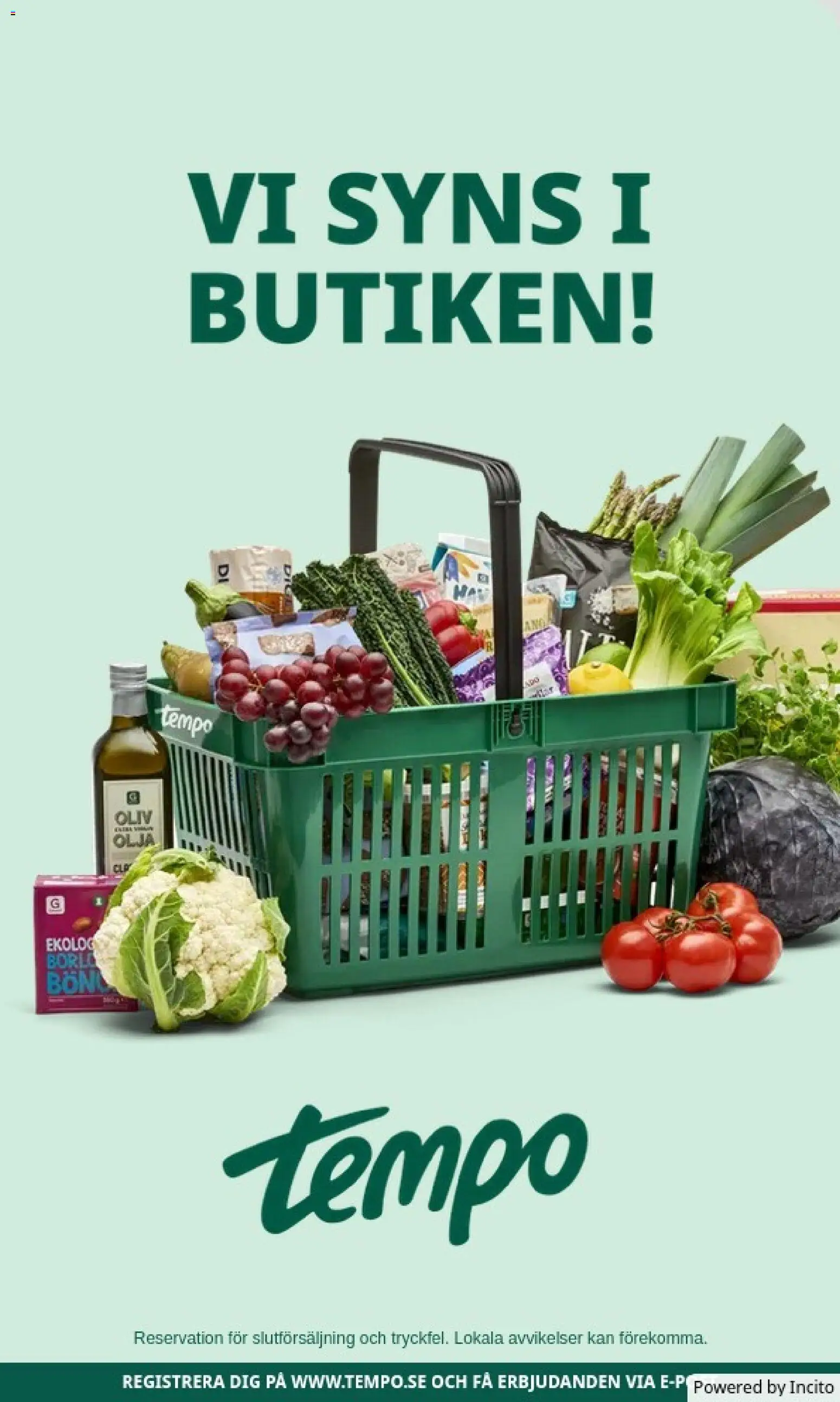 Tempo erbjudanden Reklamblad in Sverige