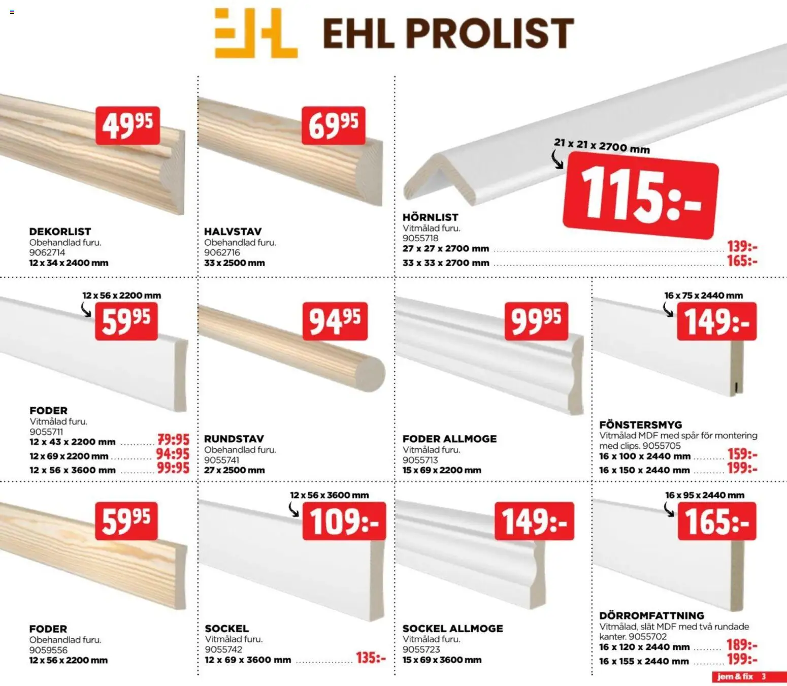 Jem & Fix erbjudanden Reklamblad in Sverige