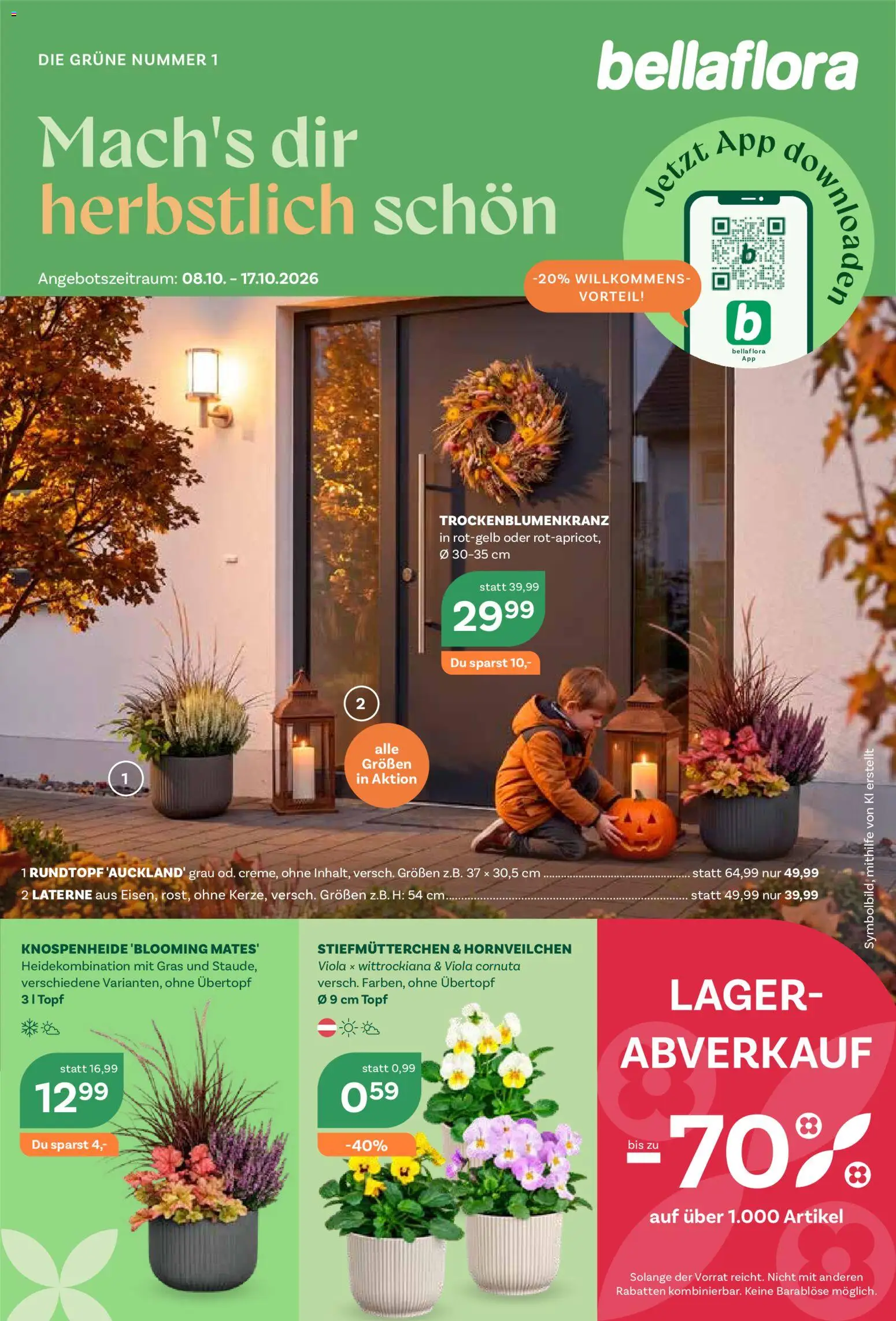 bellaflora Flugblatt Flugblatt in Österreich