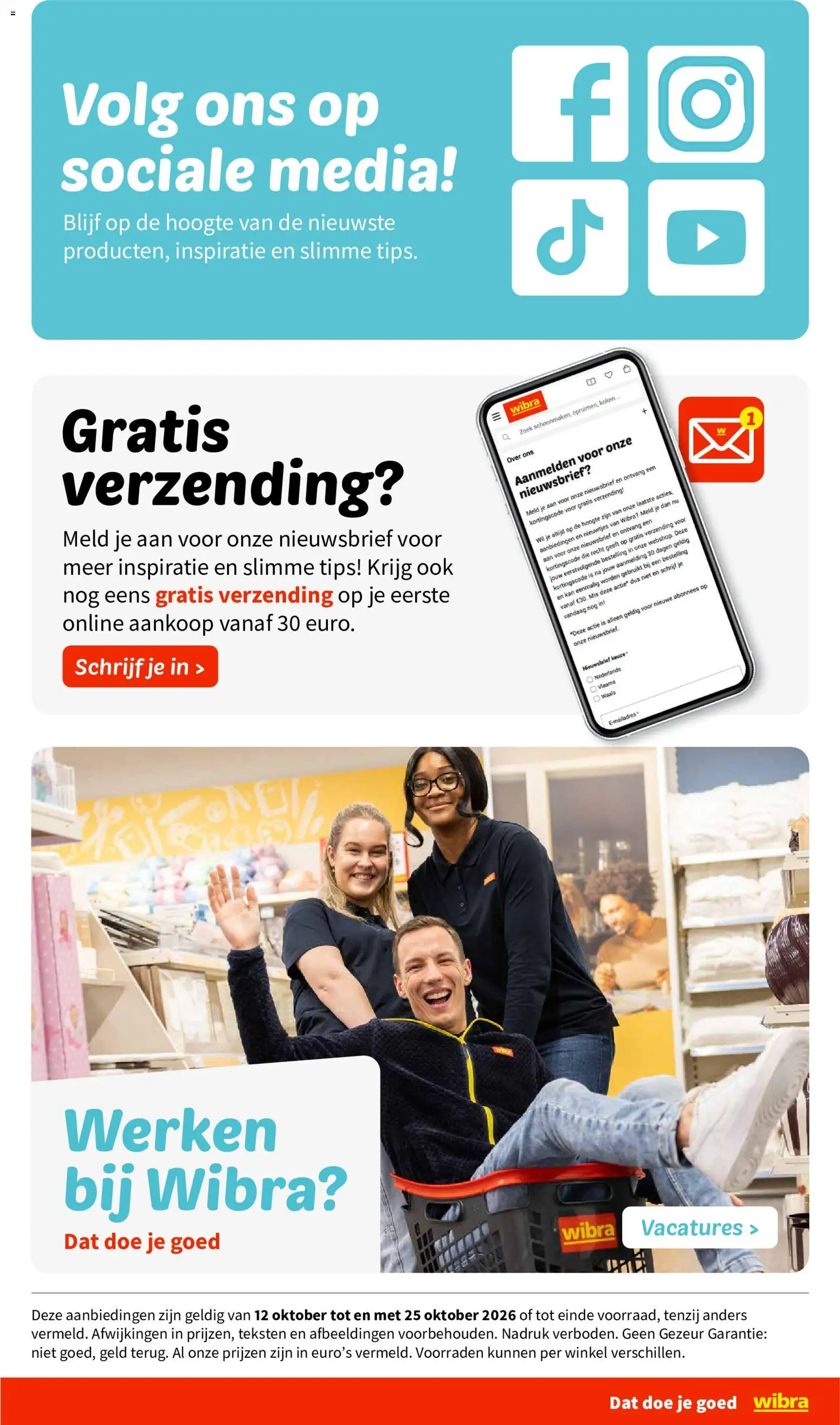 Wibra folder Folder in België
