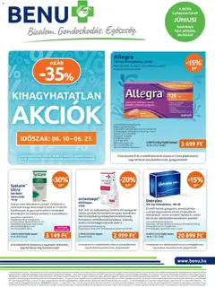BENU Gyógyszertárak BENU Gyógyszertárak akciós újság
