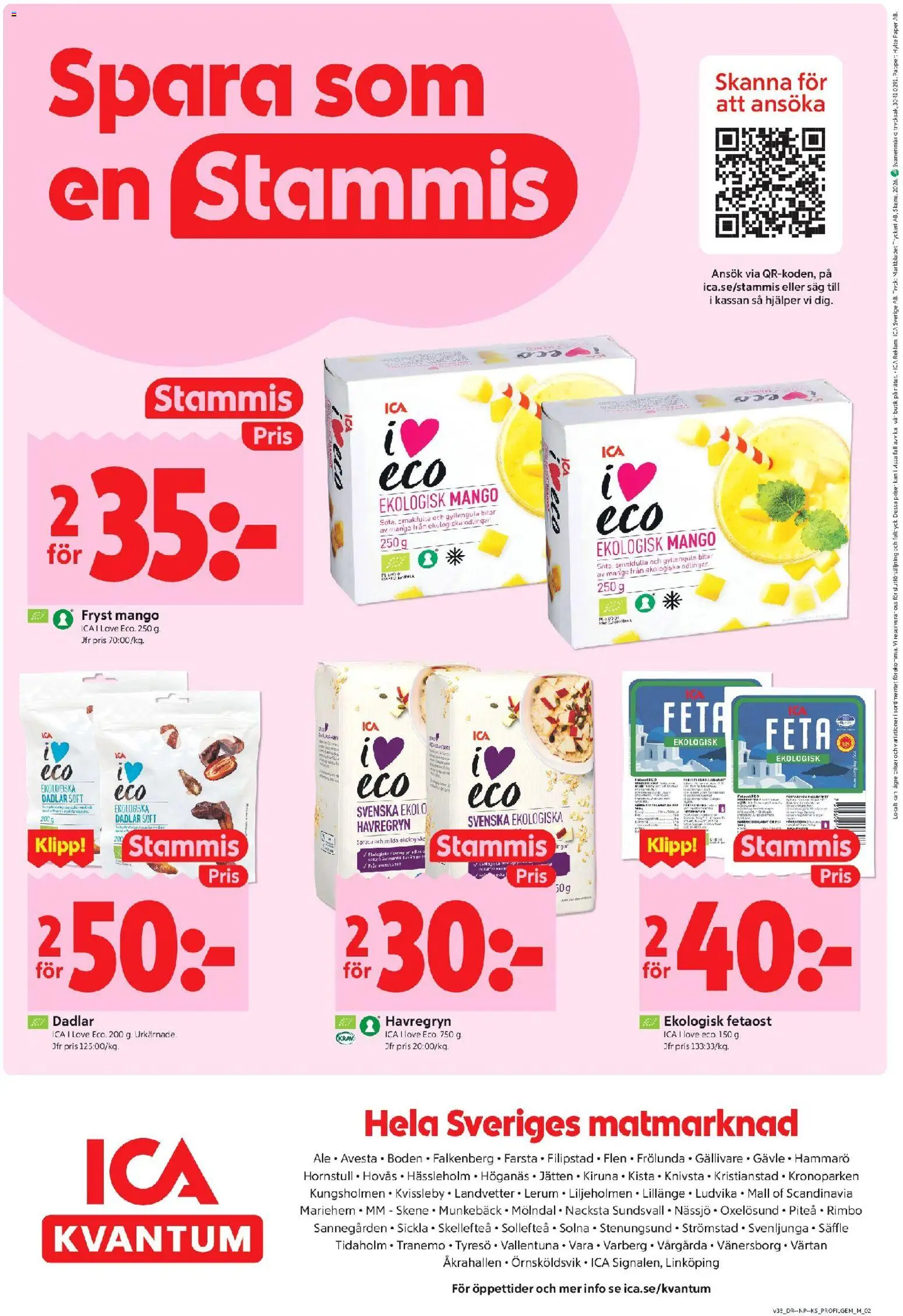 ICA Kvantum erbjudanden Reklamblad in Sverige