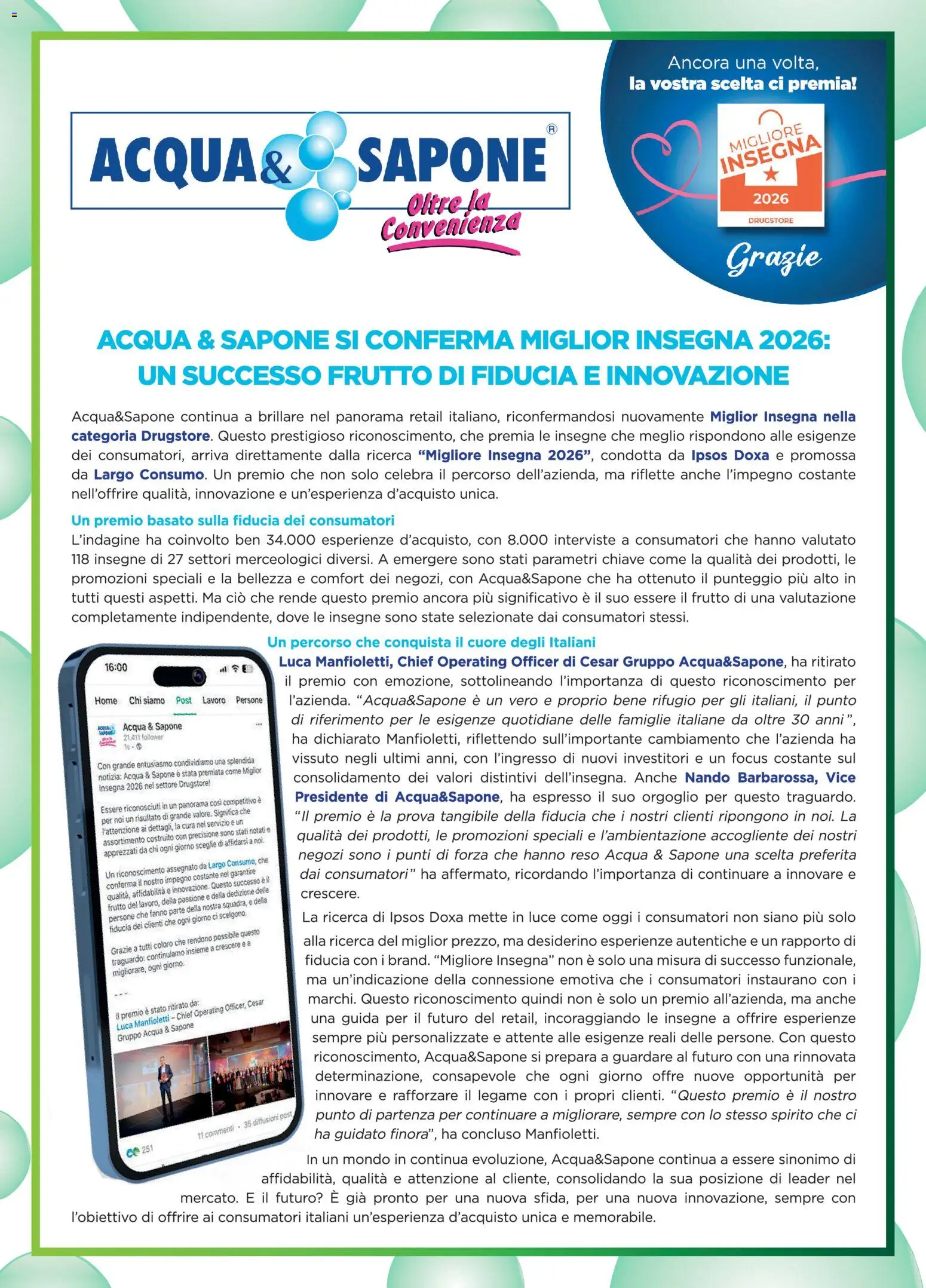 Acqua e Sapone volantino Volantino in Italy
