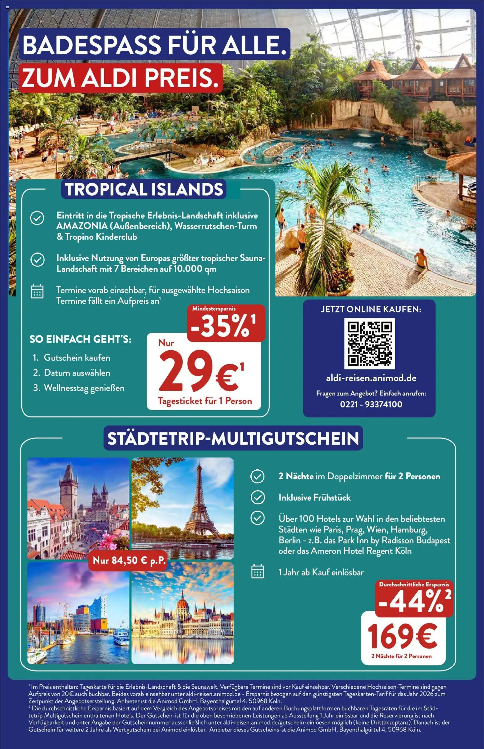 Aldi Reisen Prospekt Prospekt in Deutschland