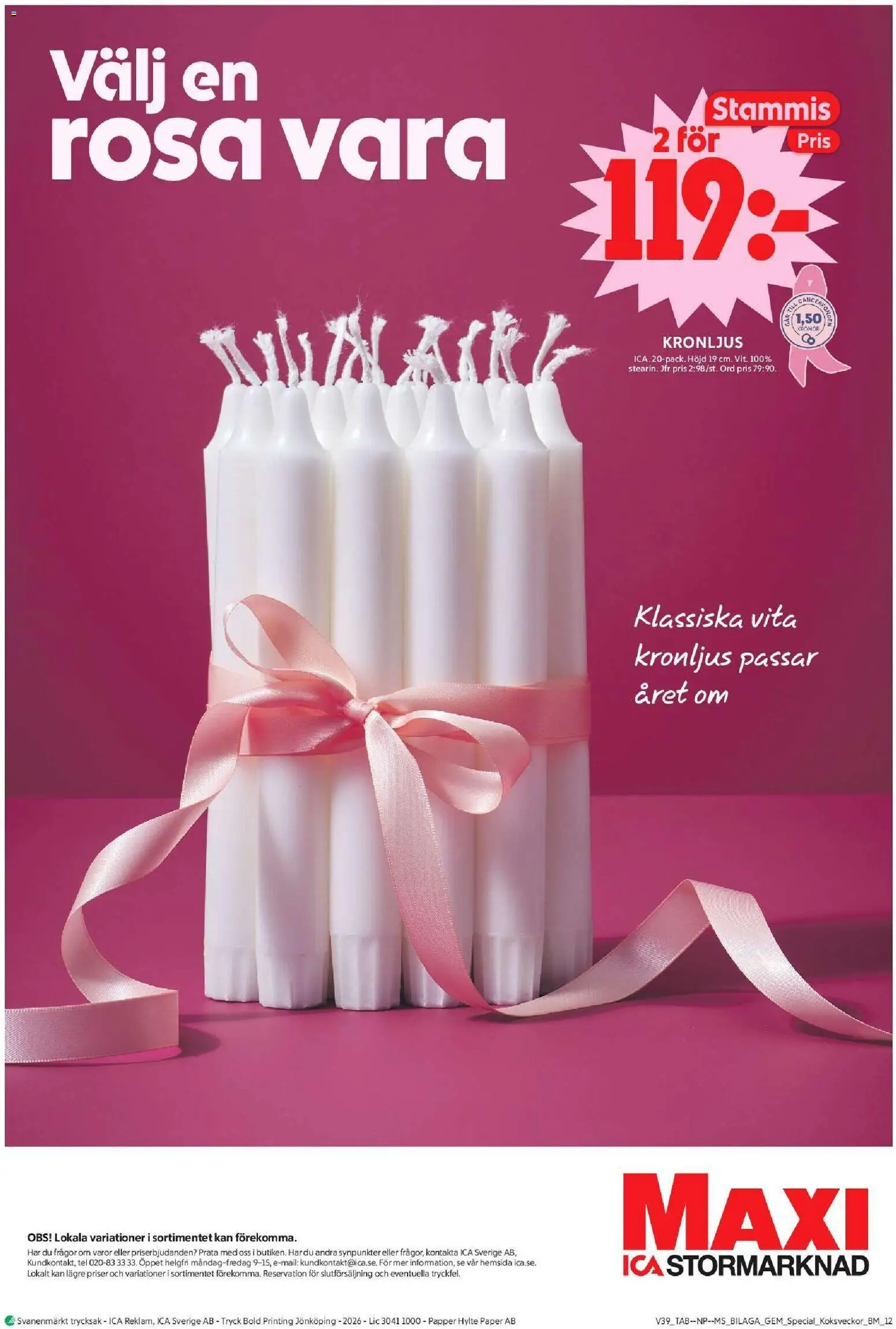 ICA Maxi erbjudanden Reklamblad in Sverige
