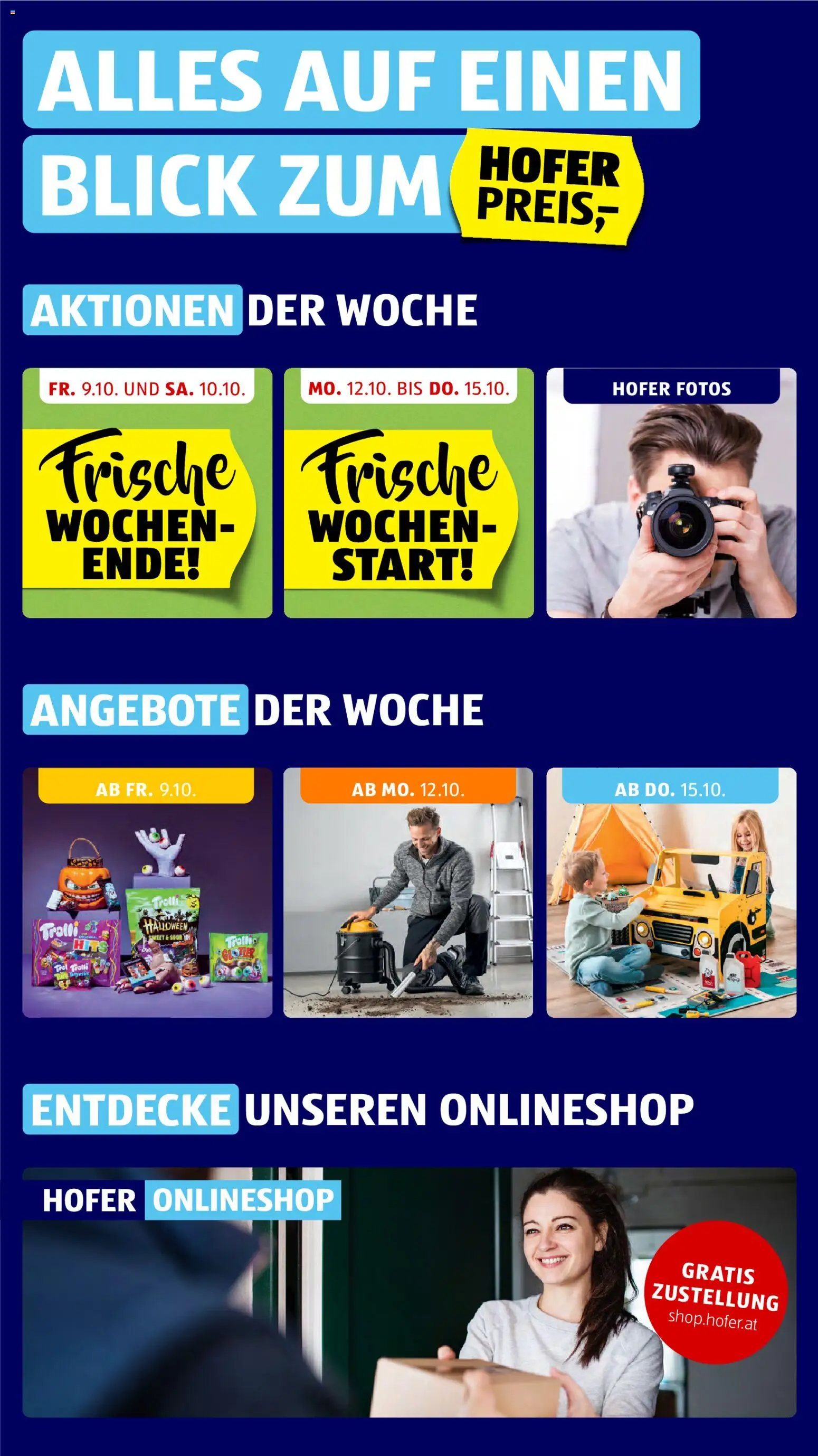 Hofer Flipbook Flugblatt in Österreich
