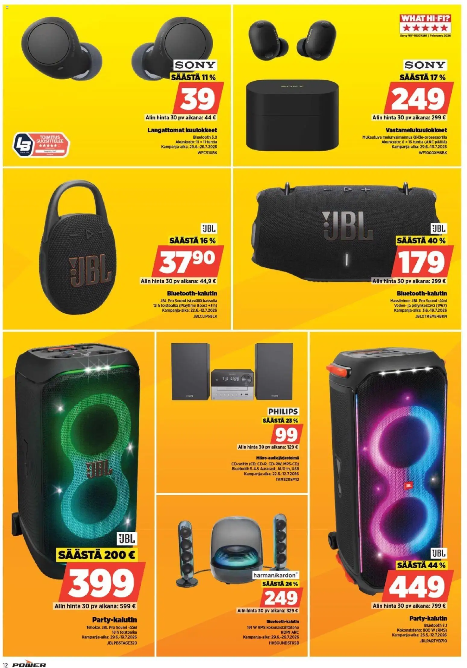 🛍️ Power tarjoukset alkaen 06/07/2026 » Katso huipputarjoukset ja säästä jo tänään! 💰 | Suomi