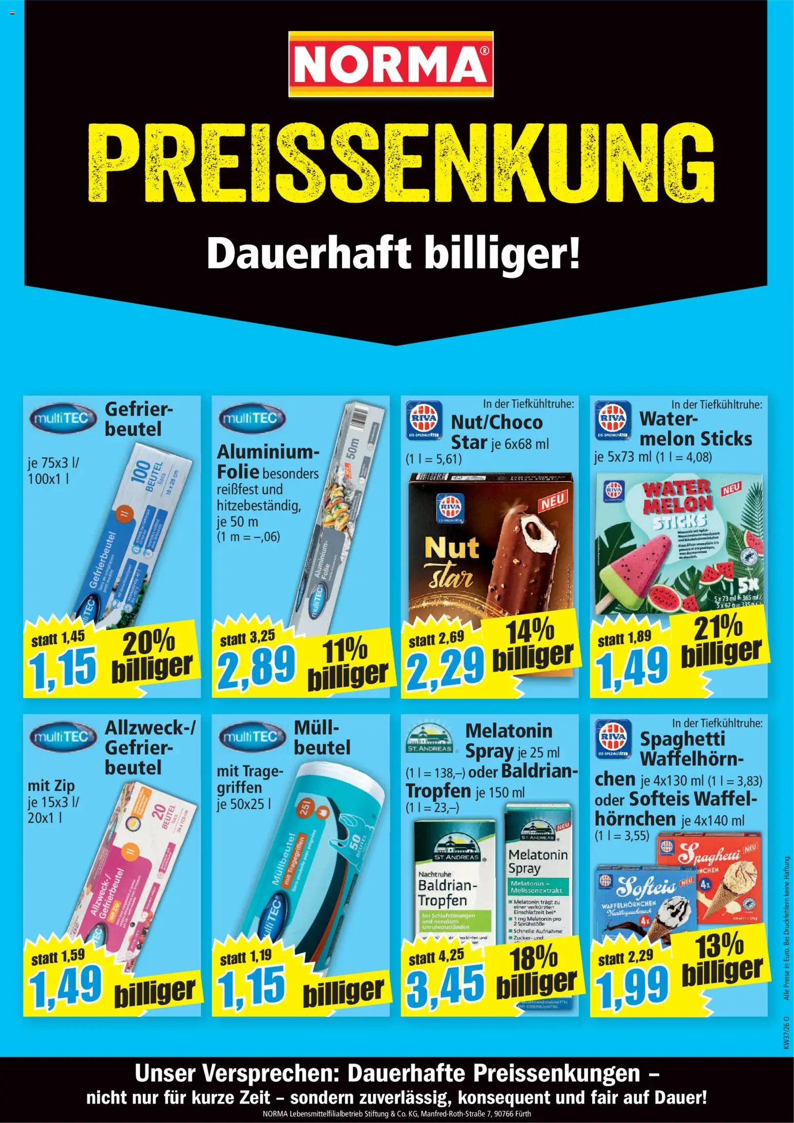 Norma Prospekt Prospekt in Deutschland