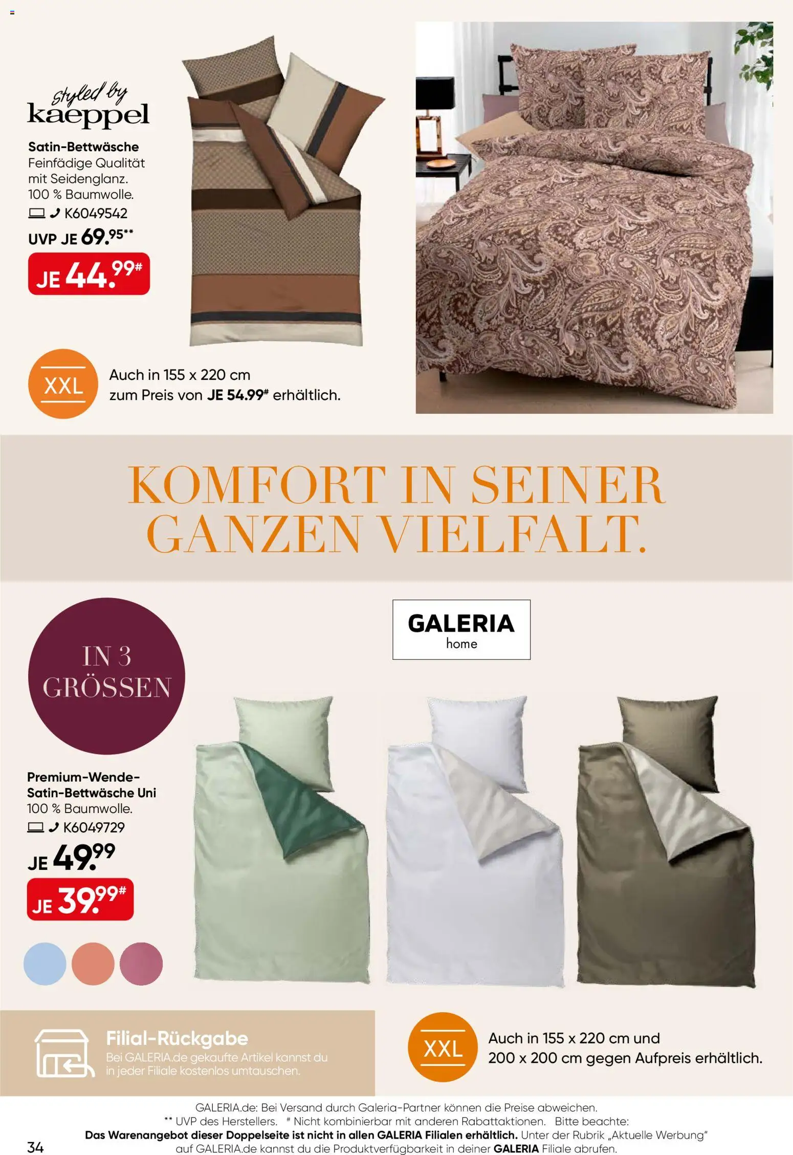 Galeria Karstadt Kaufhof Prospekt Prospekt in Deutschland