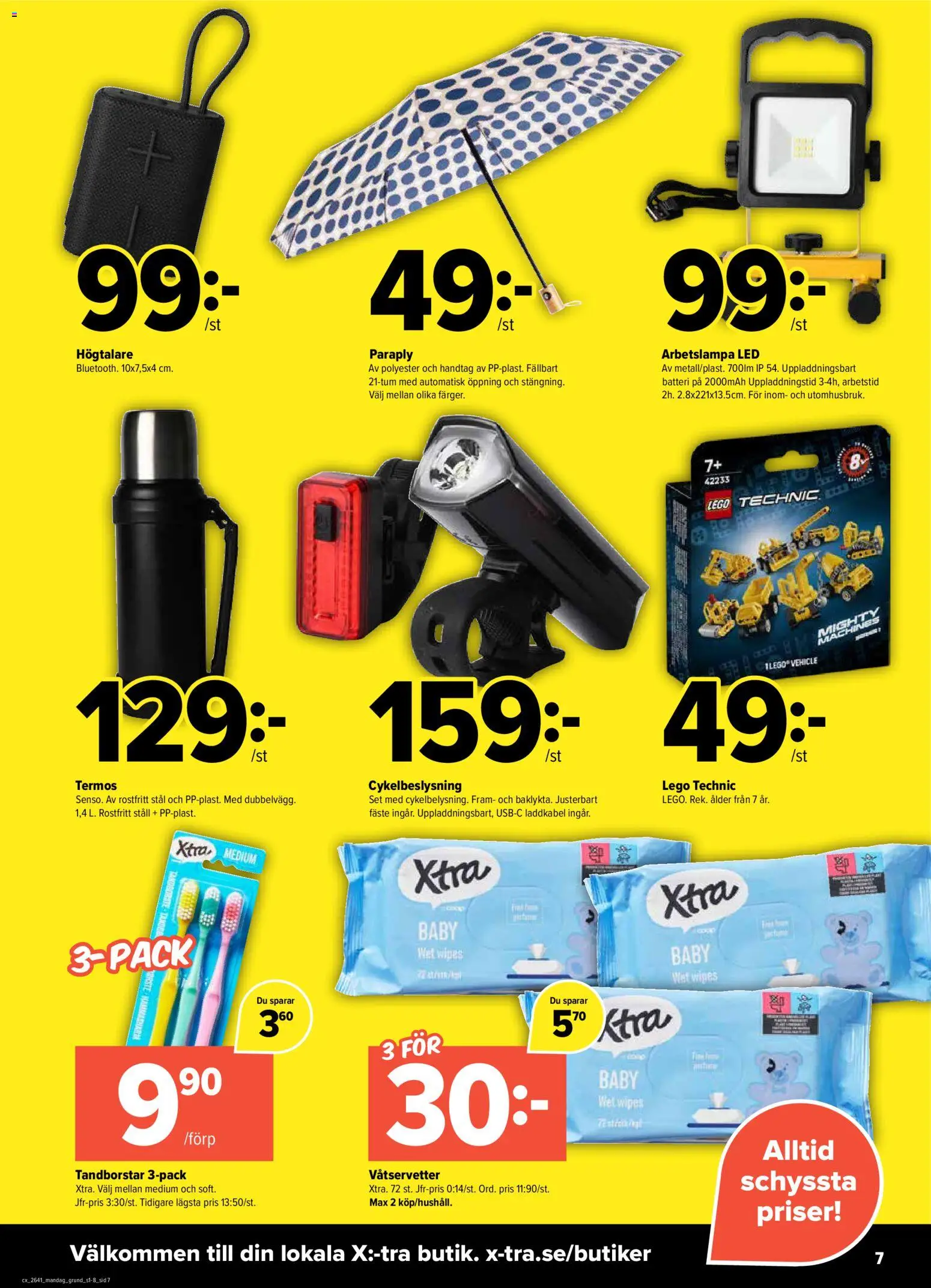 Coop X:-TRA erbjudanden Reklamblad in Sverige