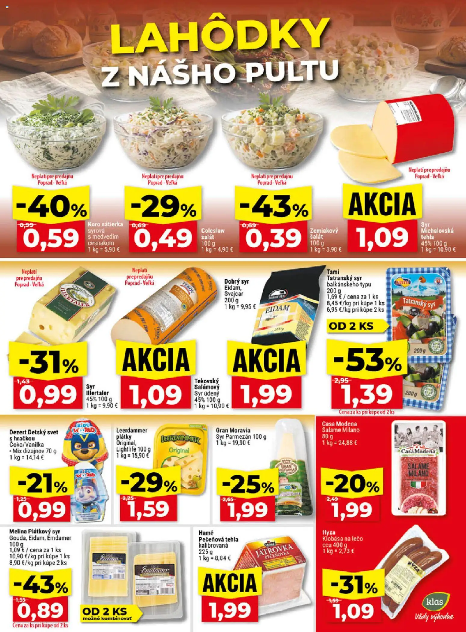 Klas leták Leták in Slovensko