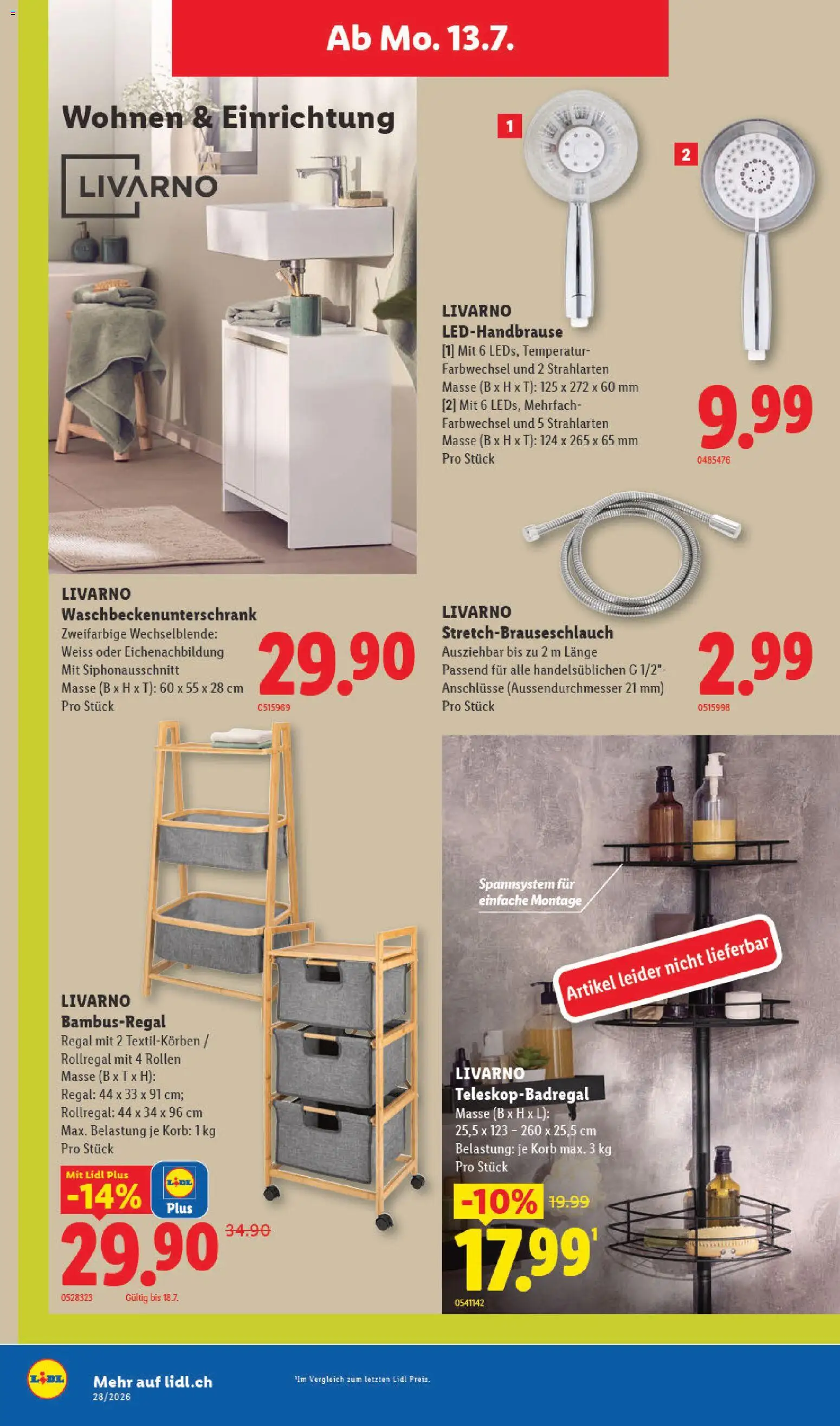🛍️ Lidl aktionen ab 09.07.2026 » Entdecken Sie exklusive Rabatte und sparen Sie noch heute! 💰 | Schweiz
