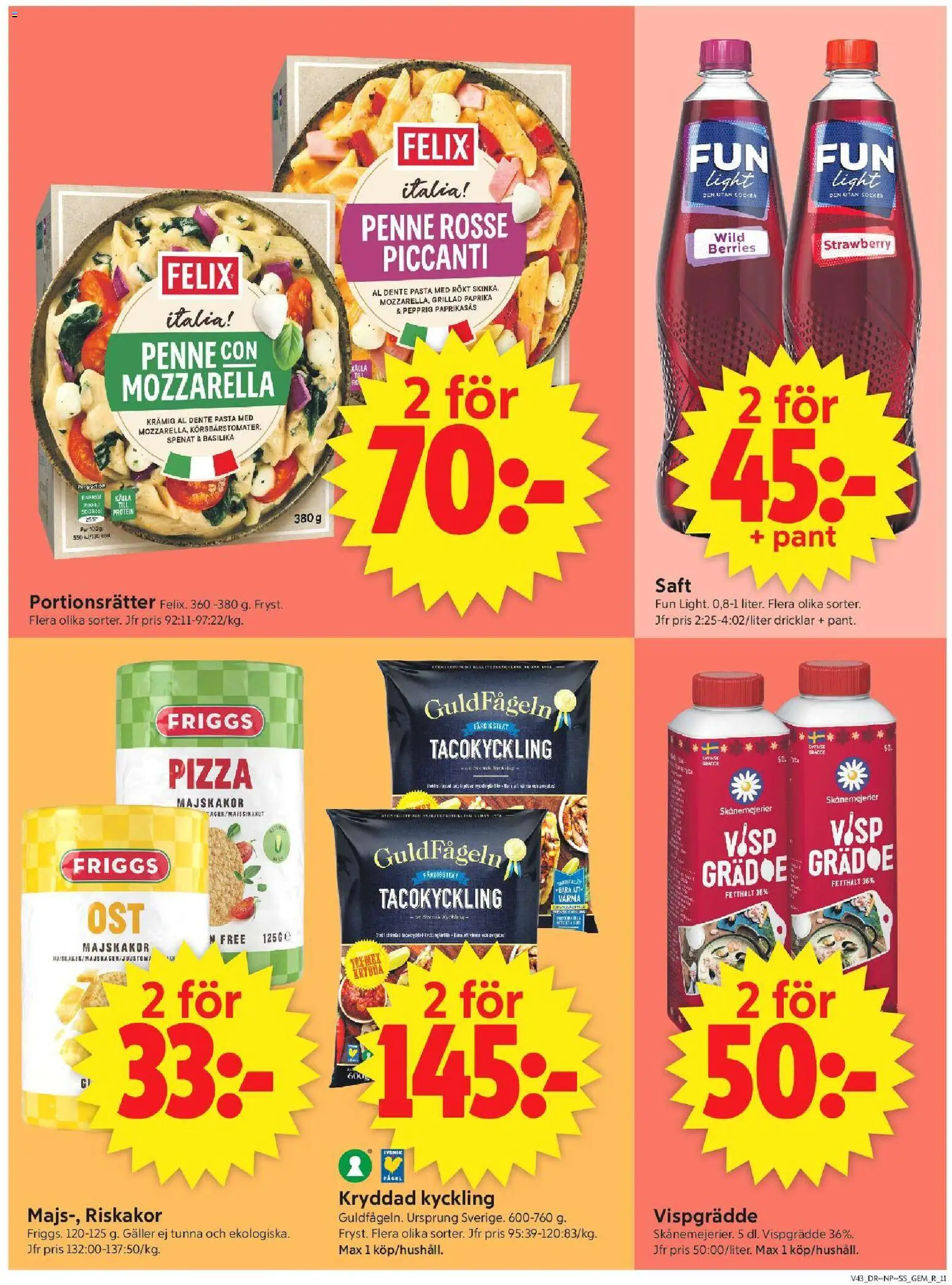 ICA Supermarket erbjudanden Reklamblad in Sverige