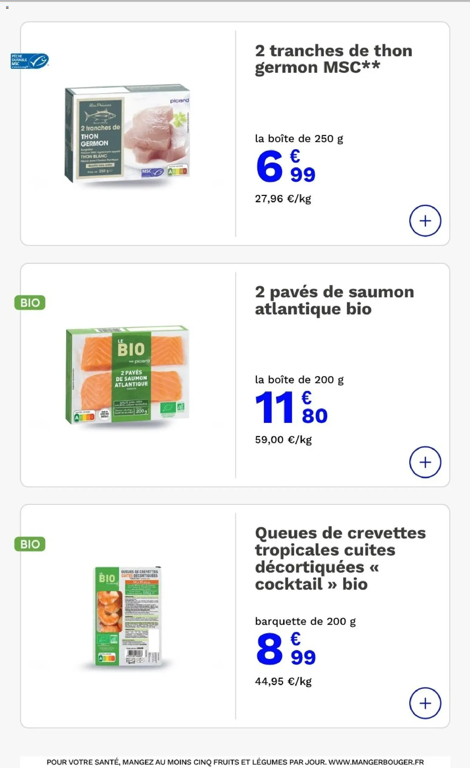 Picard catalogue Catalogue in France