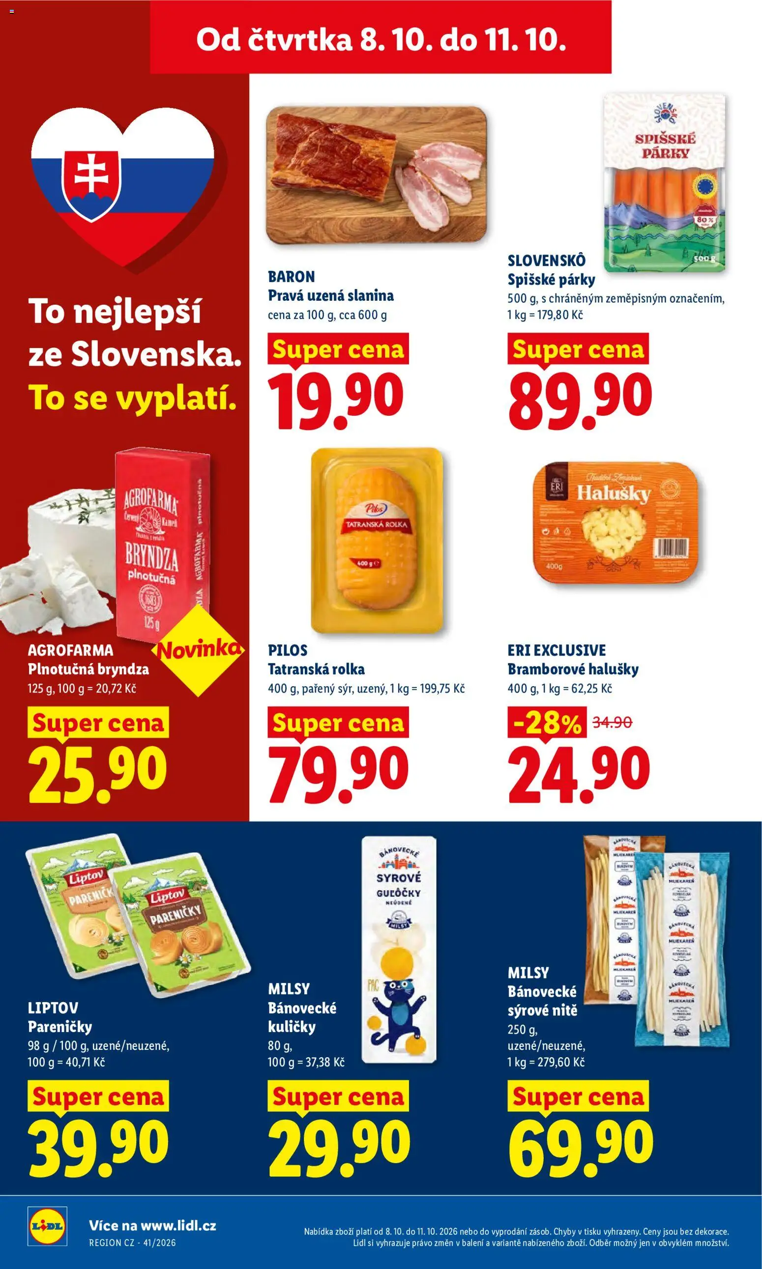 Lidl leták Leták in Česko