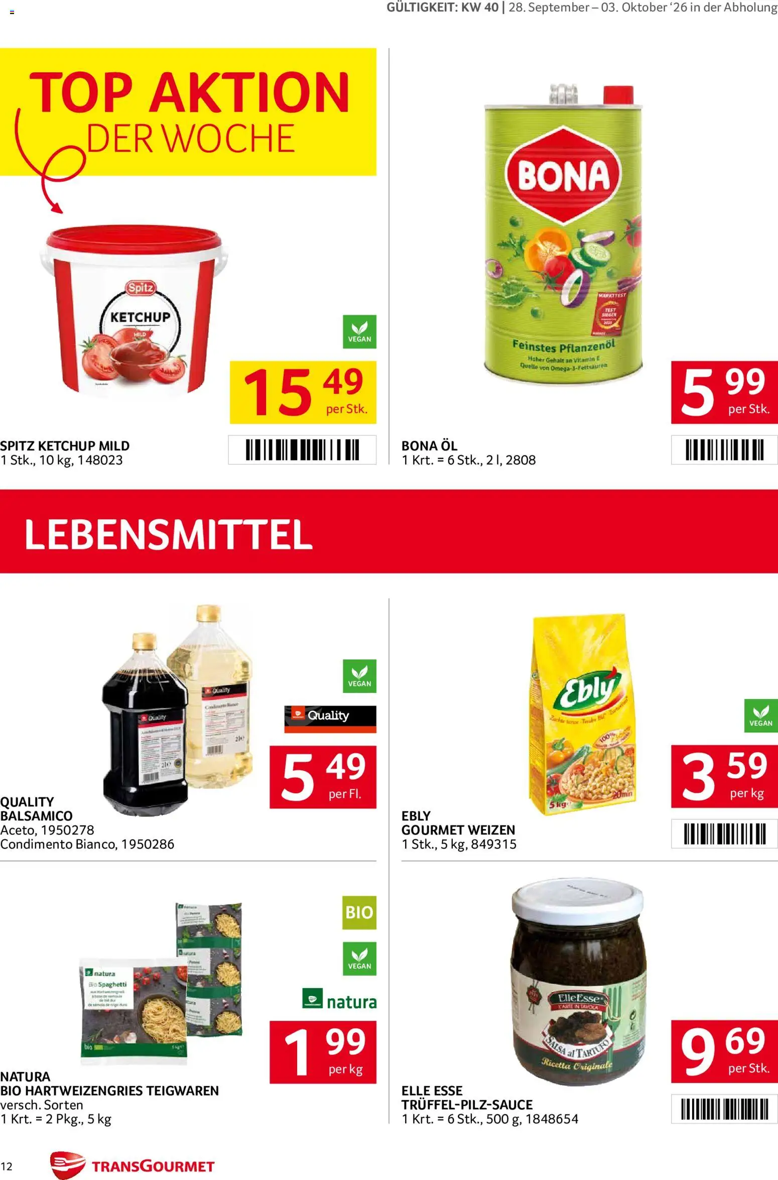 Transgourmet Flugblatt Flugblatt in Österreich