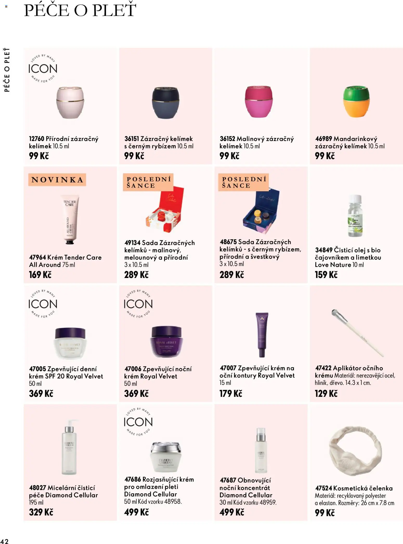 Oriflame katalog Novage+ Proceuticals Leták in Česko
