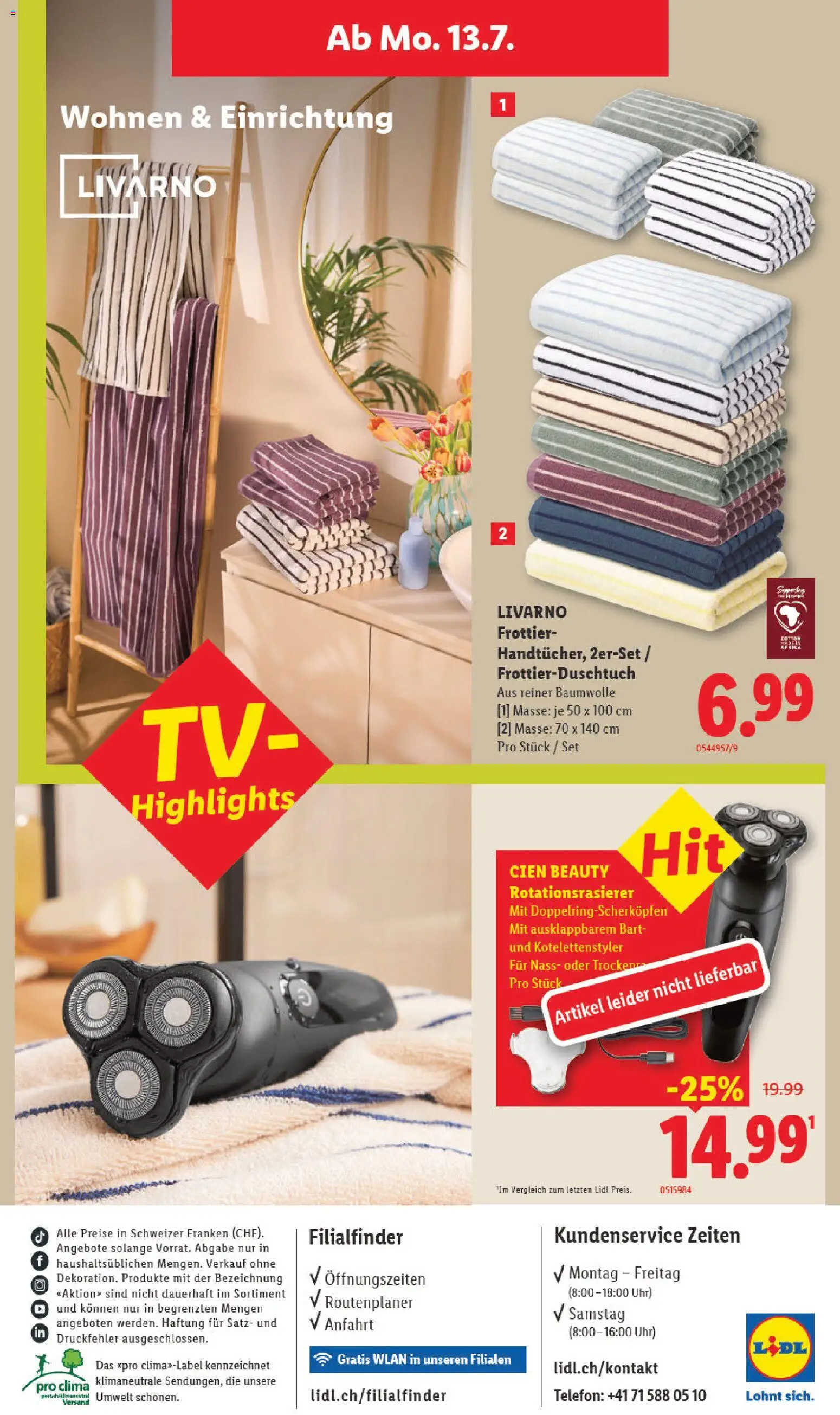 🛍️ Lidl aktionen ab 09.07.2026 » Entdecken Sie exklusive Rabatte und sparen Sie noch heute! 💰 | Schweiz