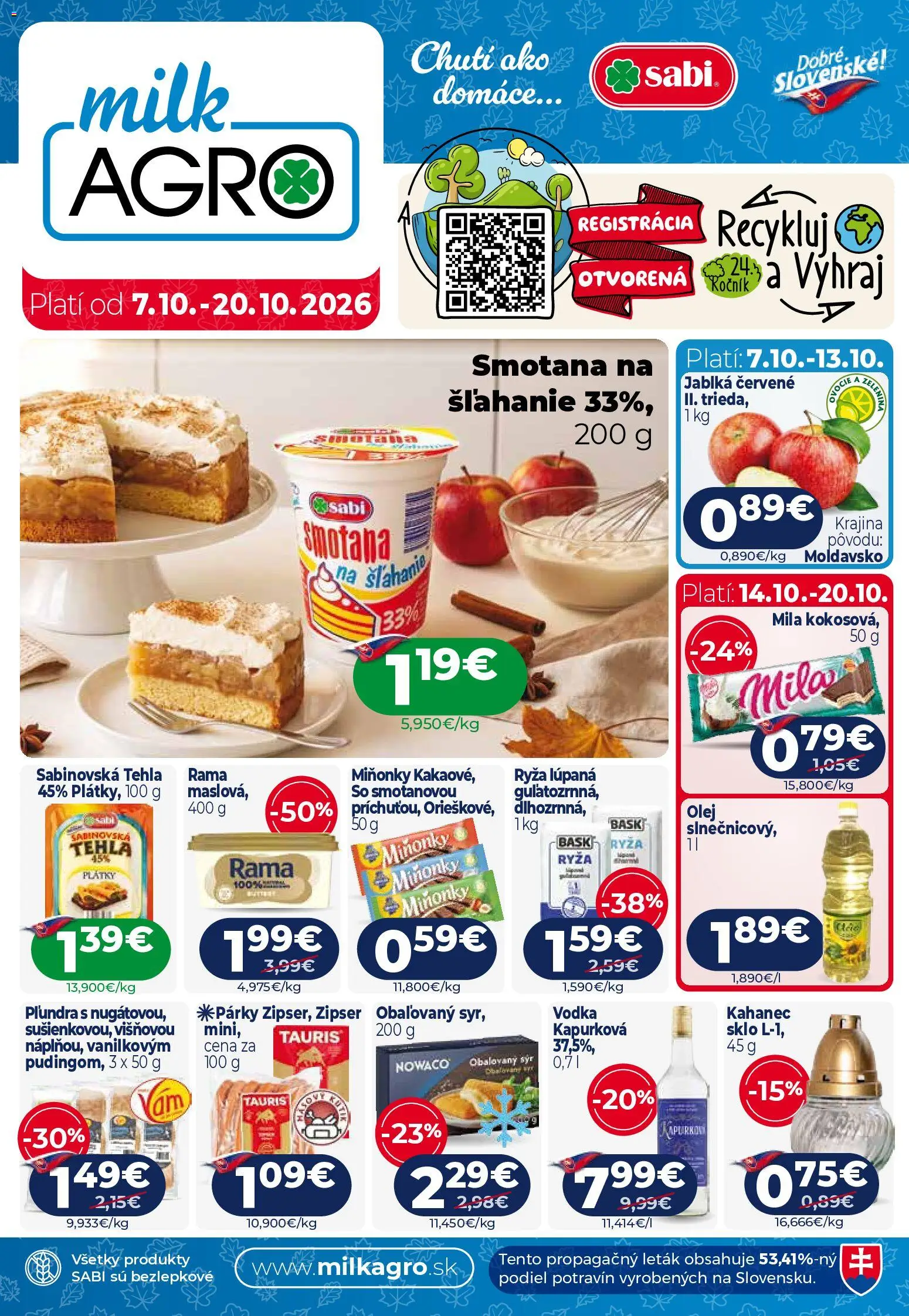 Milk Agro leták Leták in Slovensko