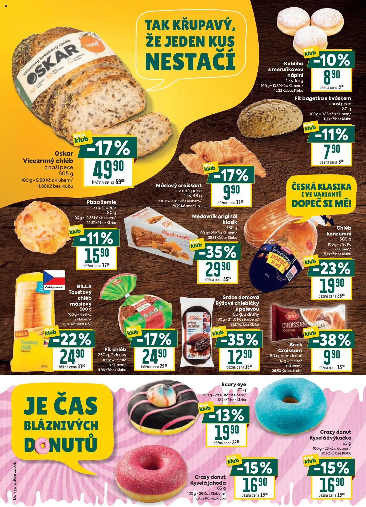 Billa Velký leták Leták in Česko