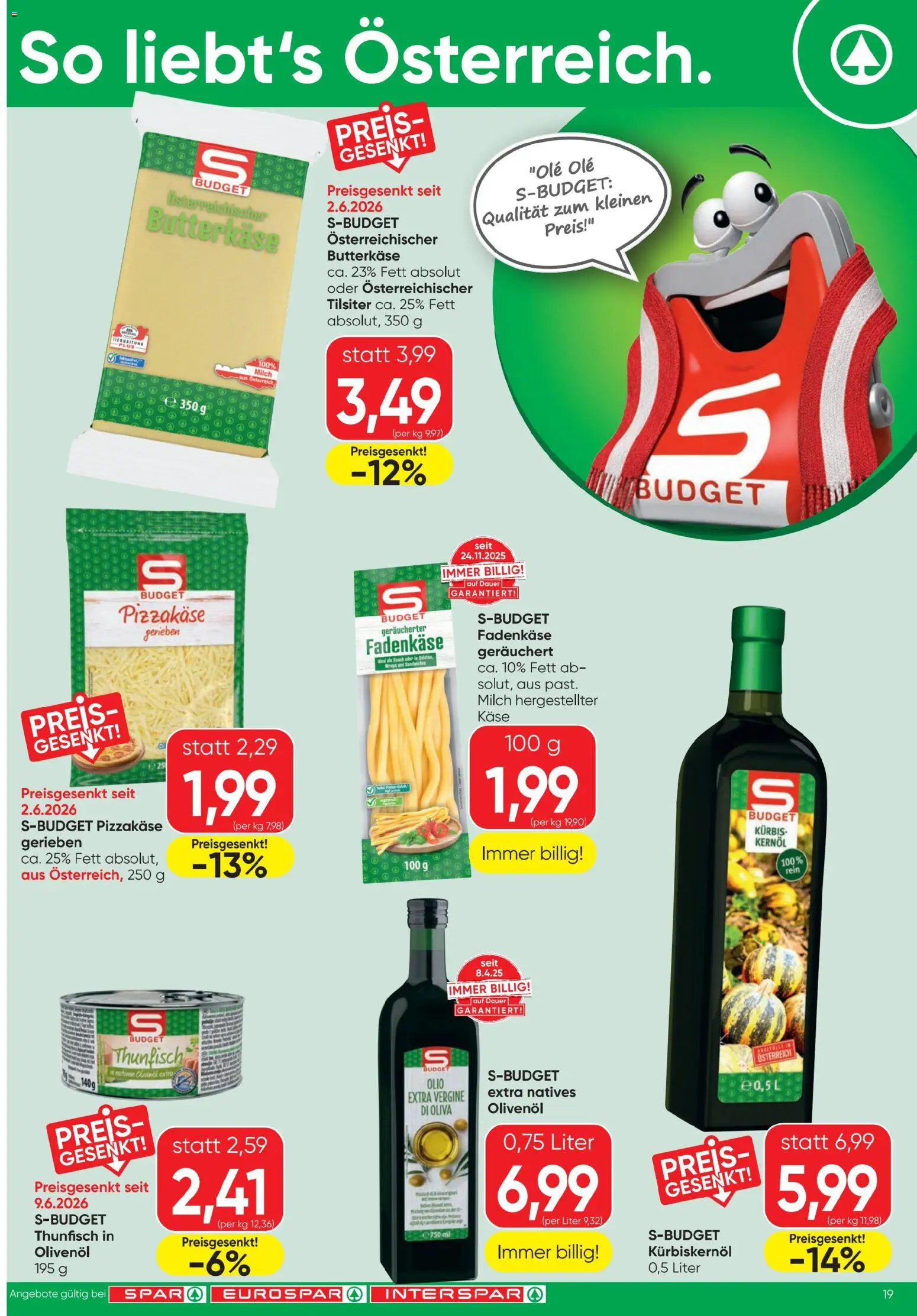 Jetzt sparen im Spar - Flugblatt 01.07.2026! Entdecken Sie die unschlagbaren Angebote | Österreich