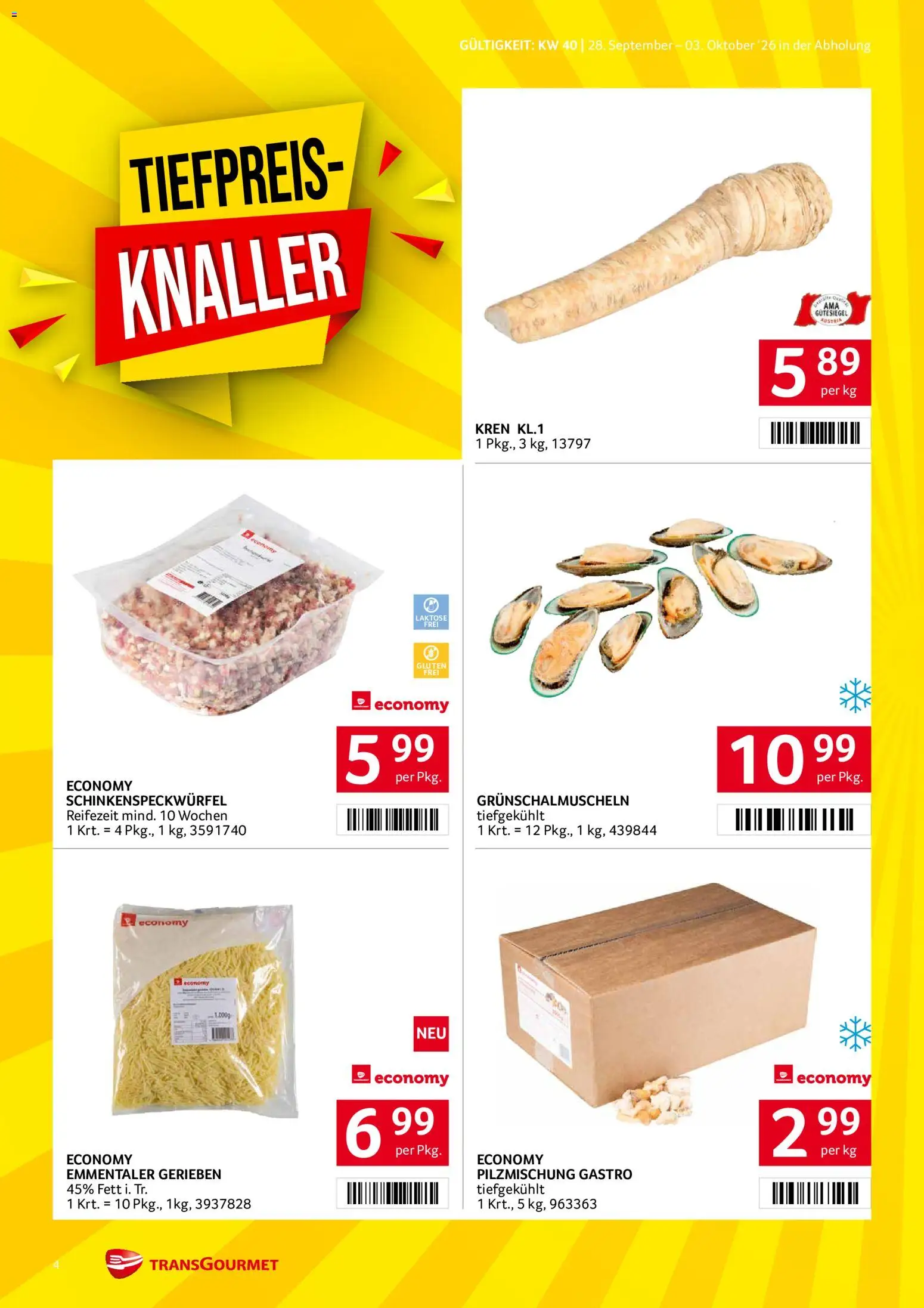Transgourmet Flugblatt Flugblatt in Österreich