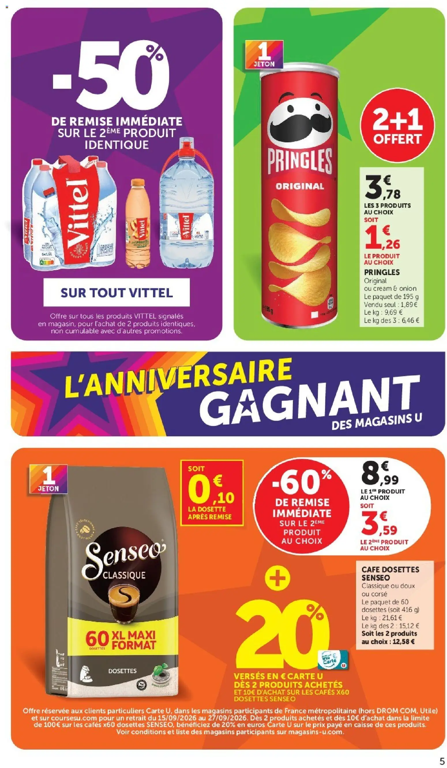 U Express - Anniversaire gagnant des Magasins U Catalogue in France