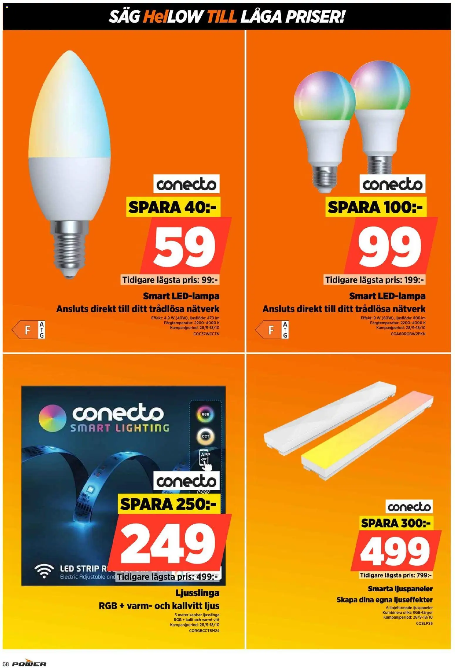 Power erbjudanden Reklamblad in Sverige