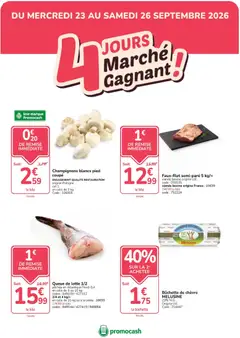 Promocash Promocash - 4 jours marché gagnant