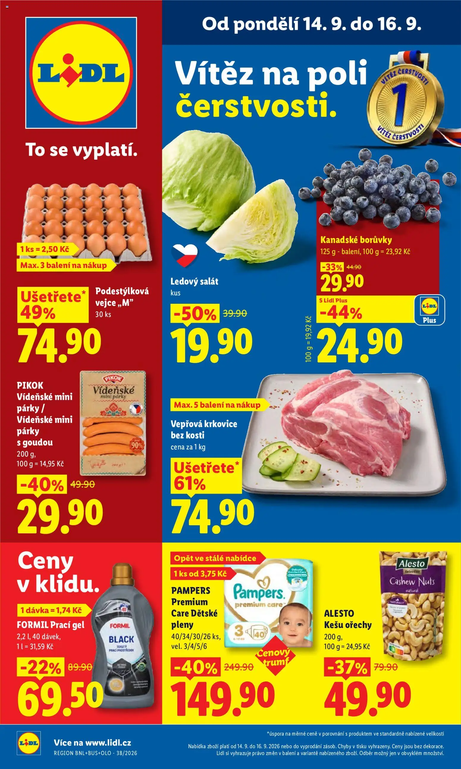 Lidl leták Leták in Česko