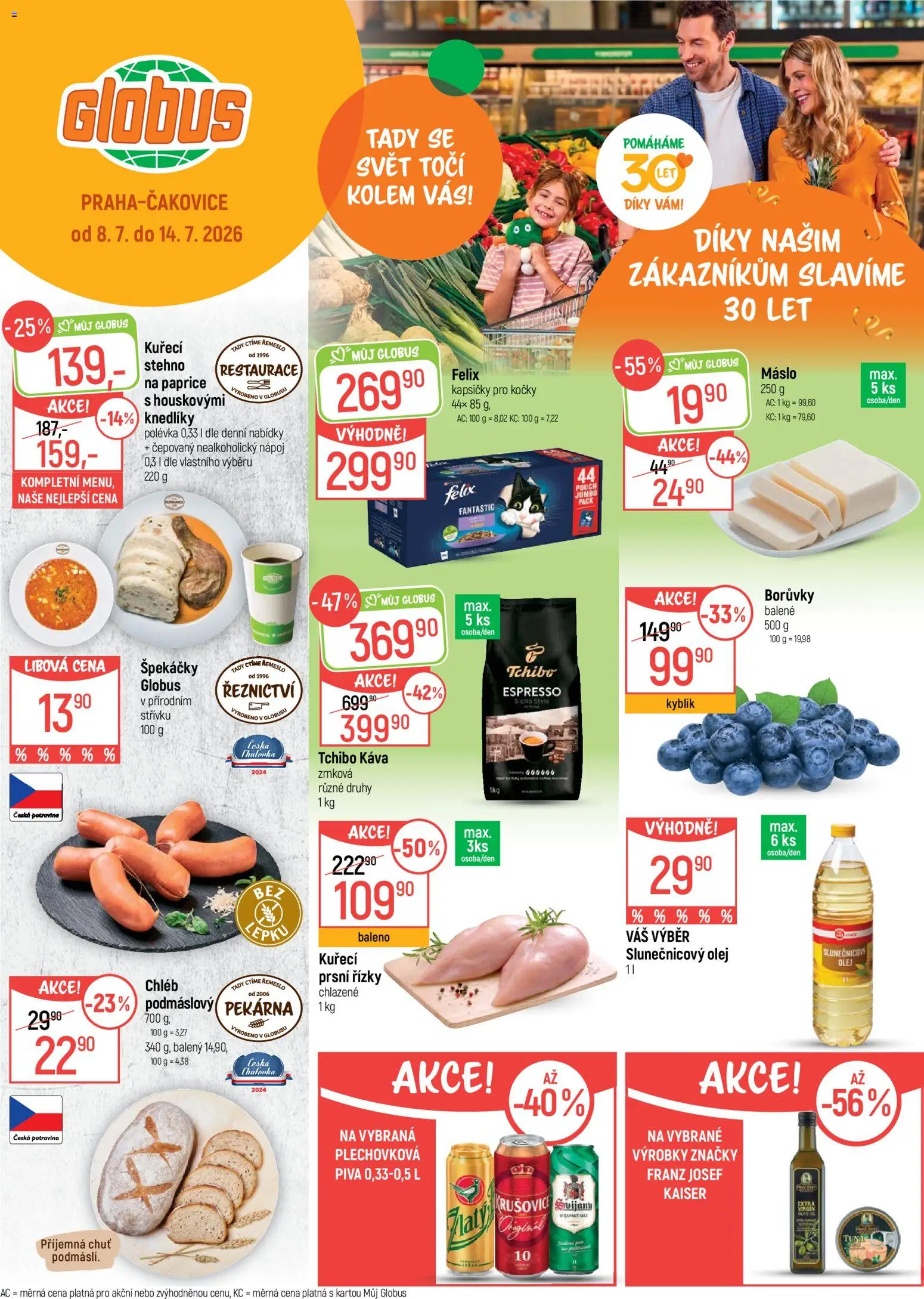 Globus leták od 08.07.2026 💥 Nenechte si ujít TOP nabídky! ⭐ | Česko