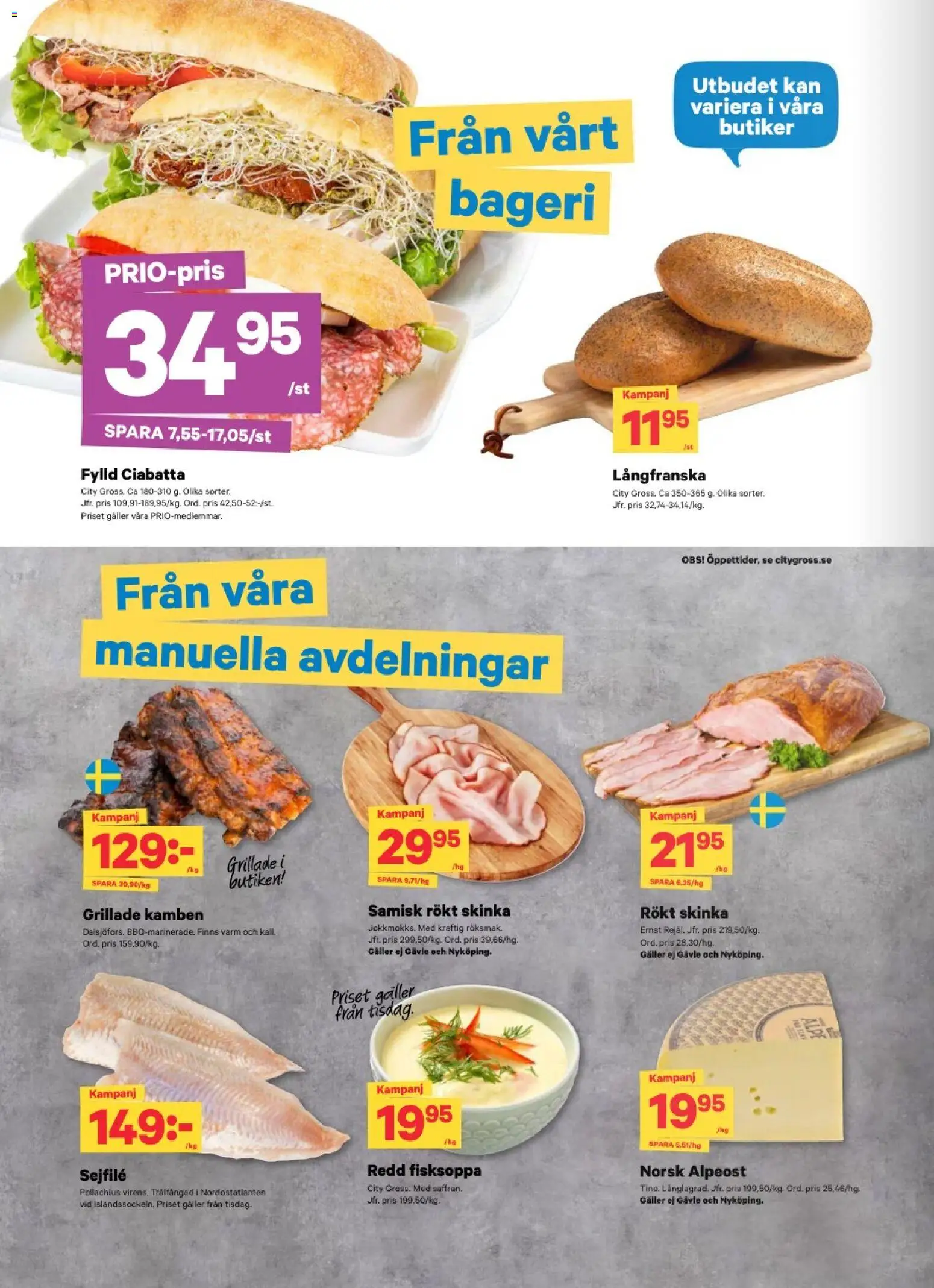City Gross erbjudanden Reklamblad in Sverige