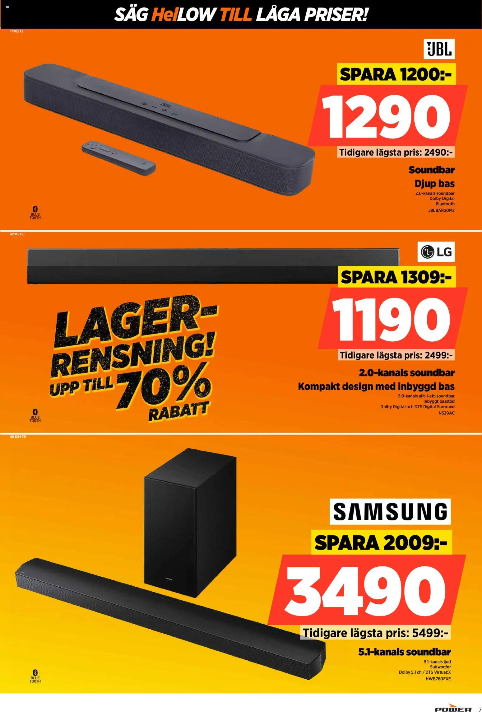 Power erbjudanden Reklamblad in Sverige