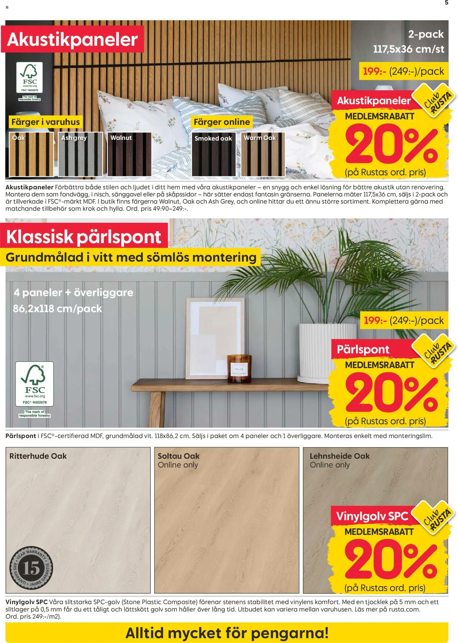 Rusta erbjudanden Reklamblad in Sverige