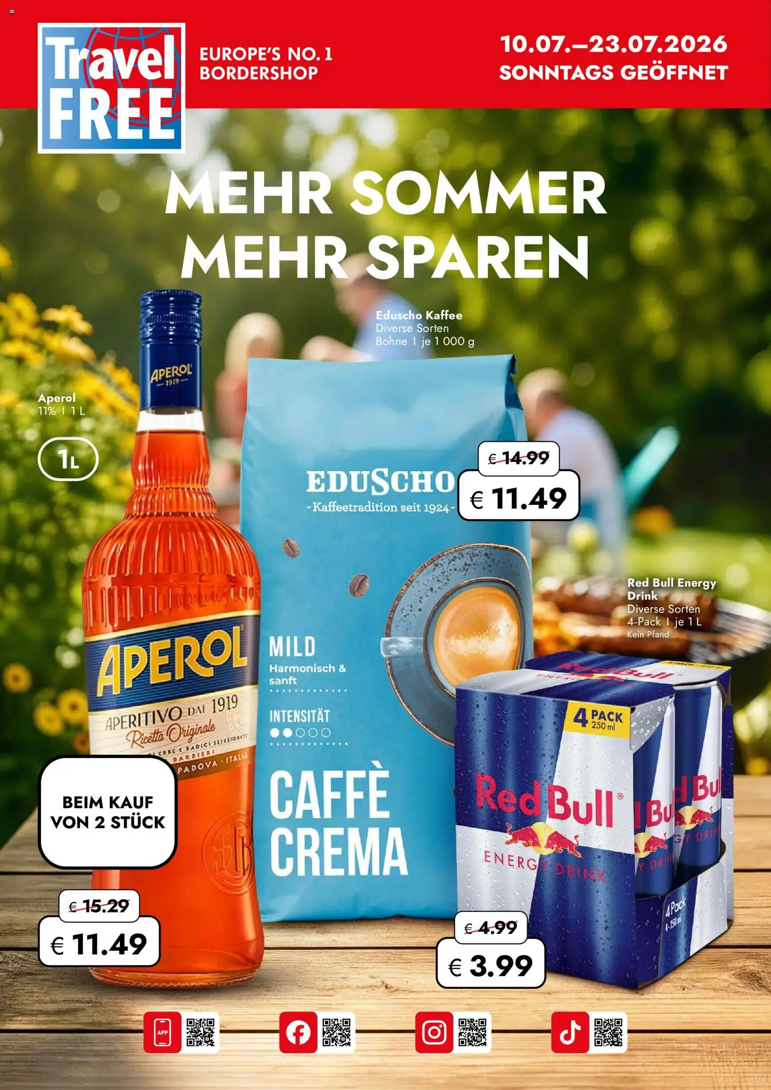 Die besten Angebote | Travel FREE Flugblatt ab 10.07.2026 | - Jetzt stöbern! | Österreich