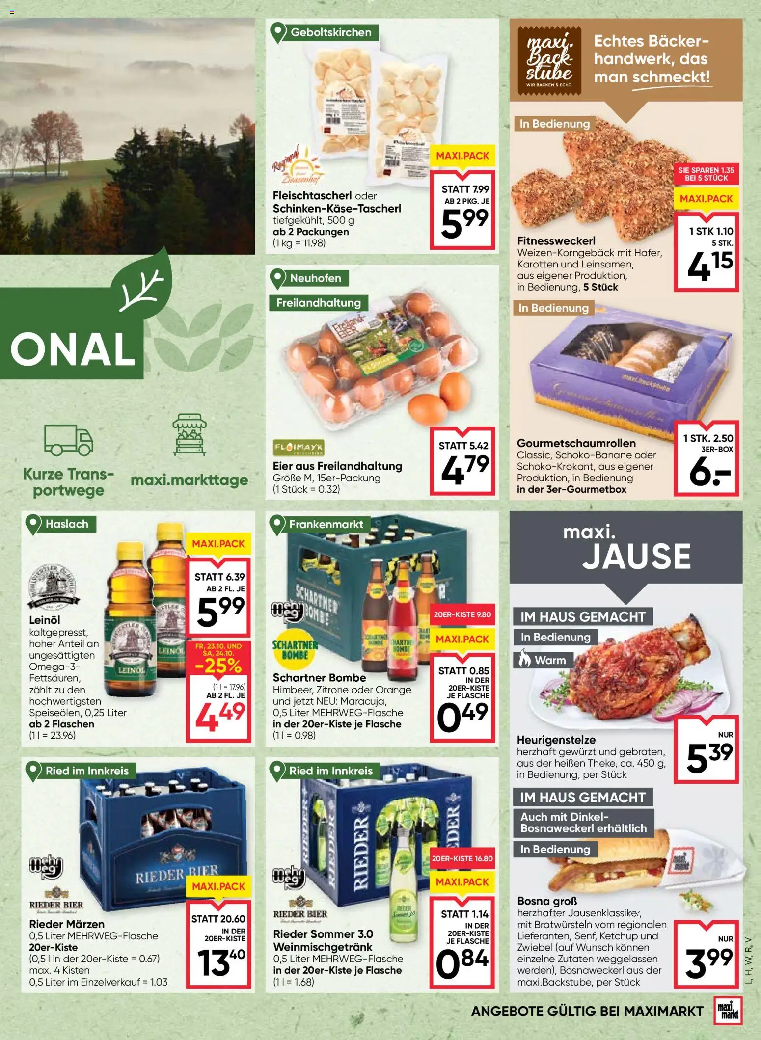 Maximarkt Flugblatt Flugblatt in Österreich
