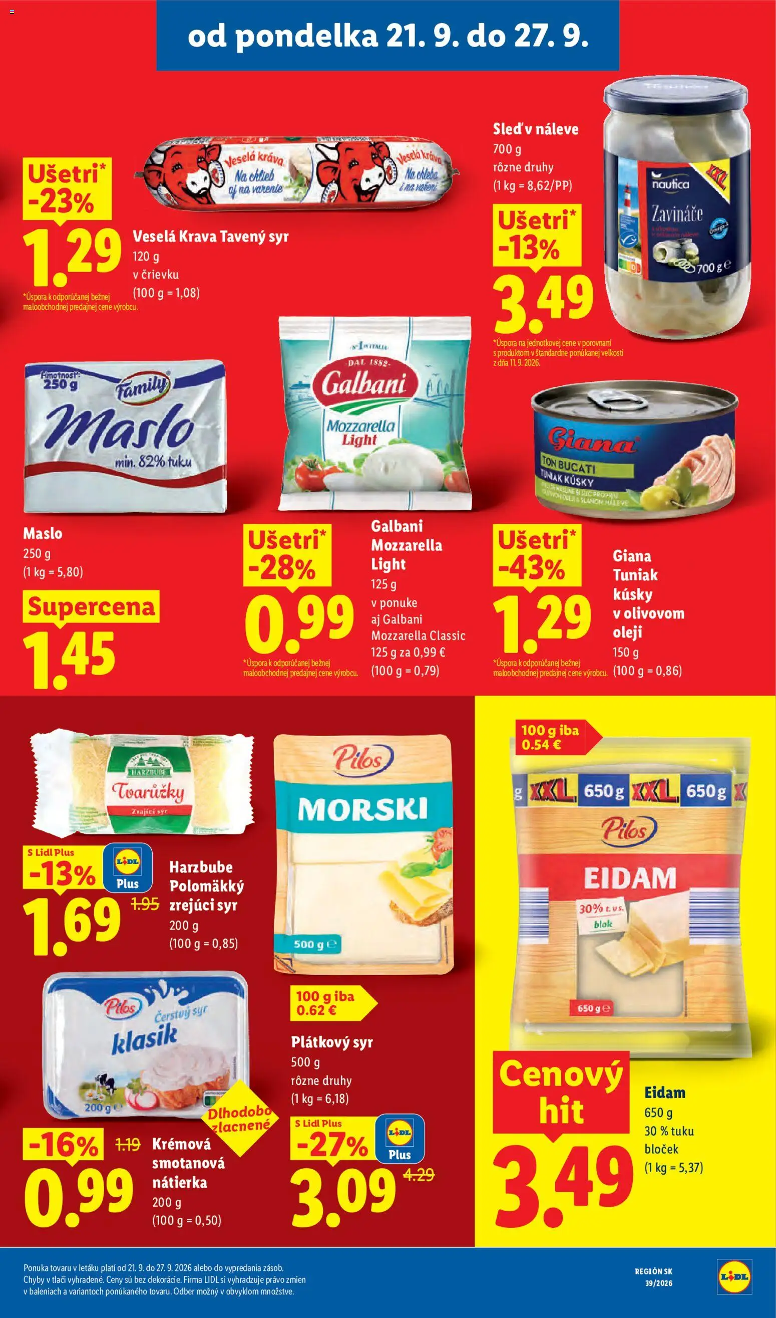 Lidl leták Leták in Slovensko