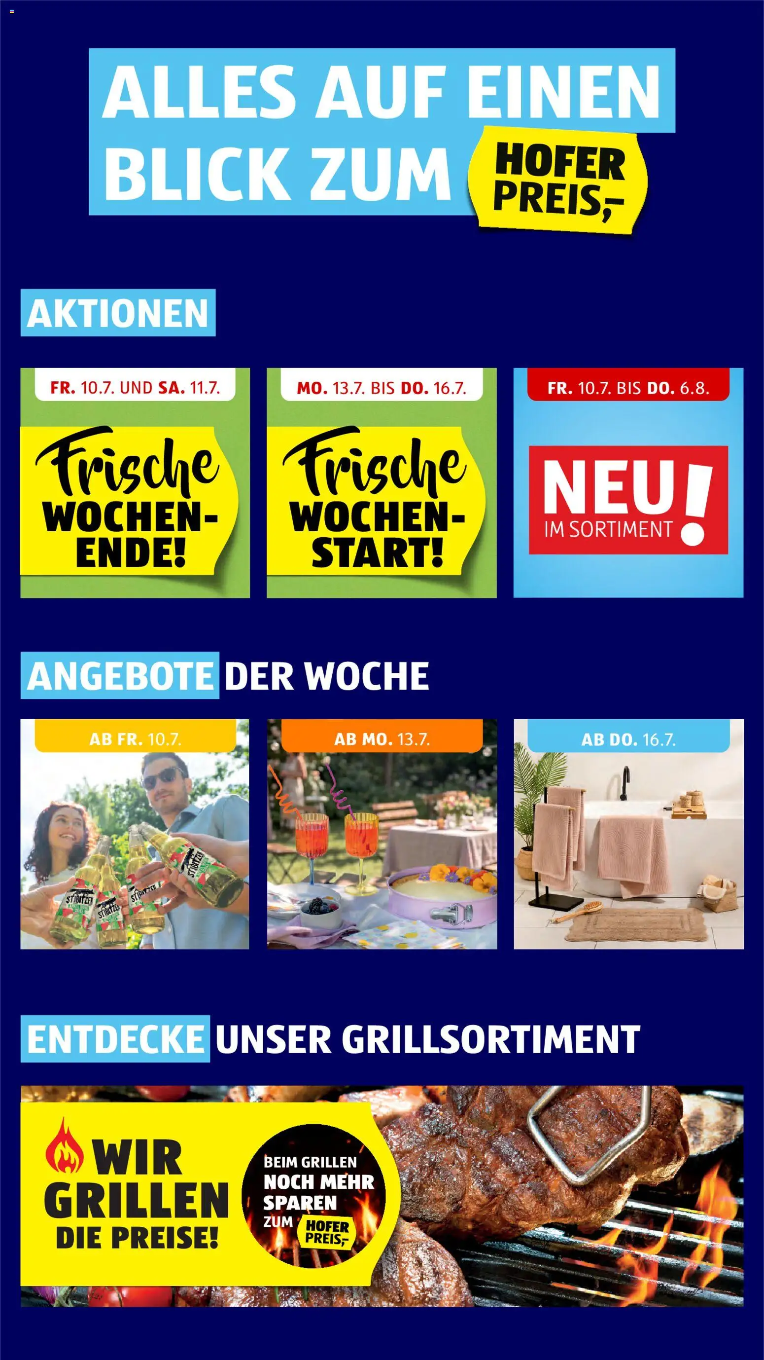 Sparen Sie mit dem | Hofer Flugblatt ab 10.07.2026 ✳️ Angebote | Österreich