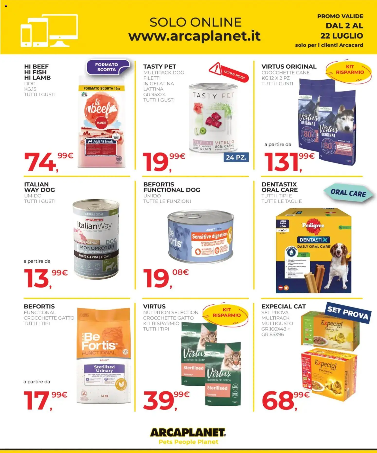 📣 Volantino Arcaplanet dal 📅 02/07/2026 - Scopri le offerte ora!🔥 | Italy