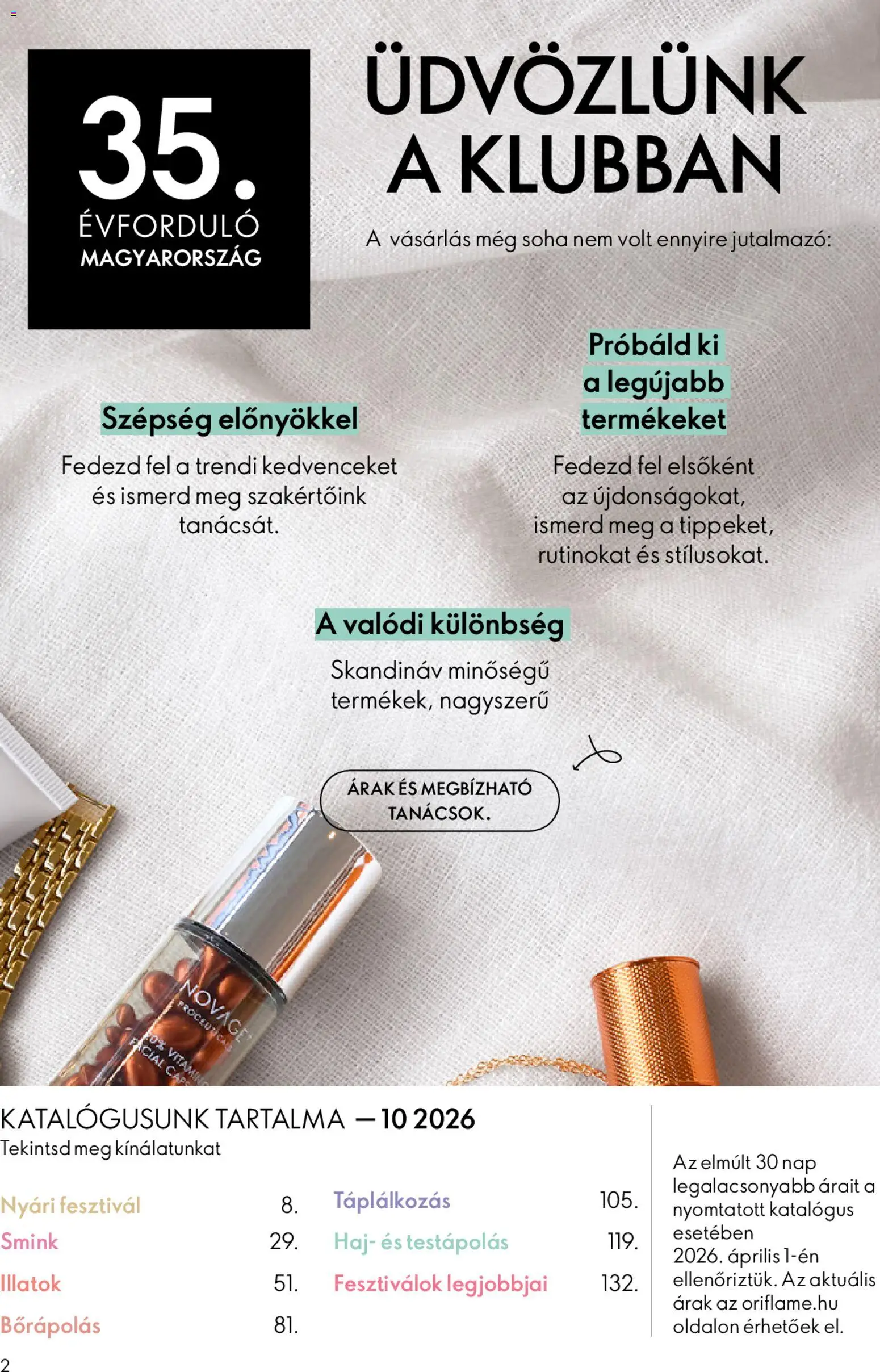 Oriflame Akciós Újság 2026.07.08.-tól/töl - fantasztikus ajánlatokat! 🛍️ | Magyarország