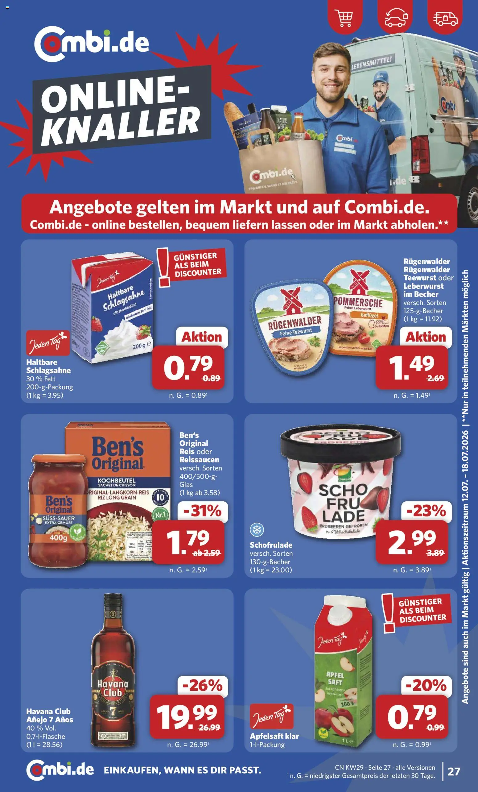 Combi Prospekt | 13.07.2026 | Wie erhält man einen begrenzten Rabatt? | Deutschland