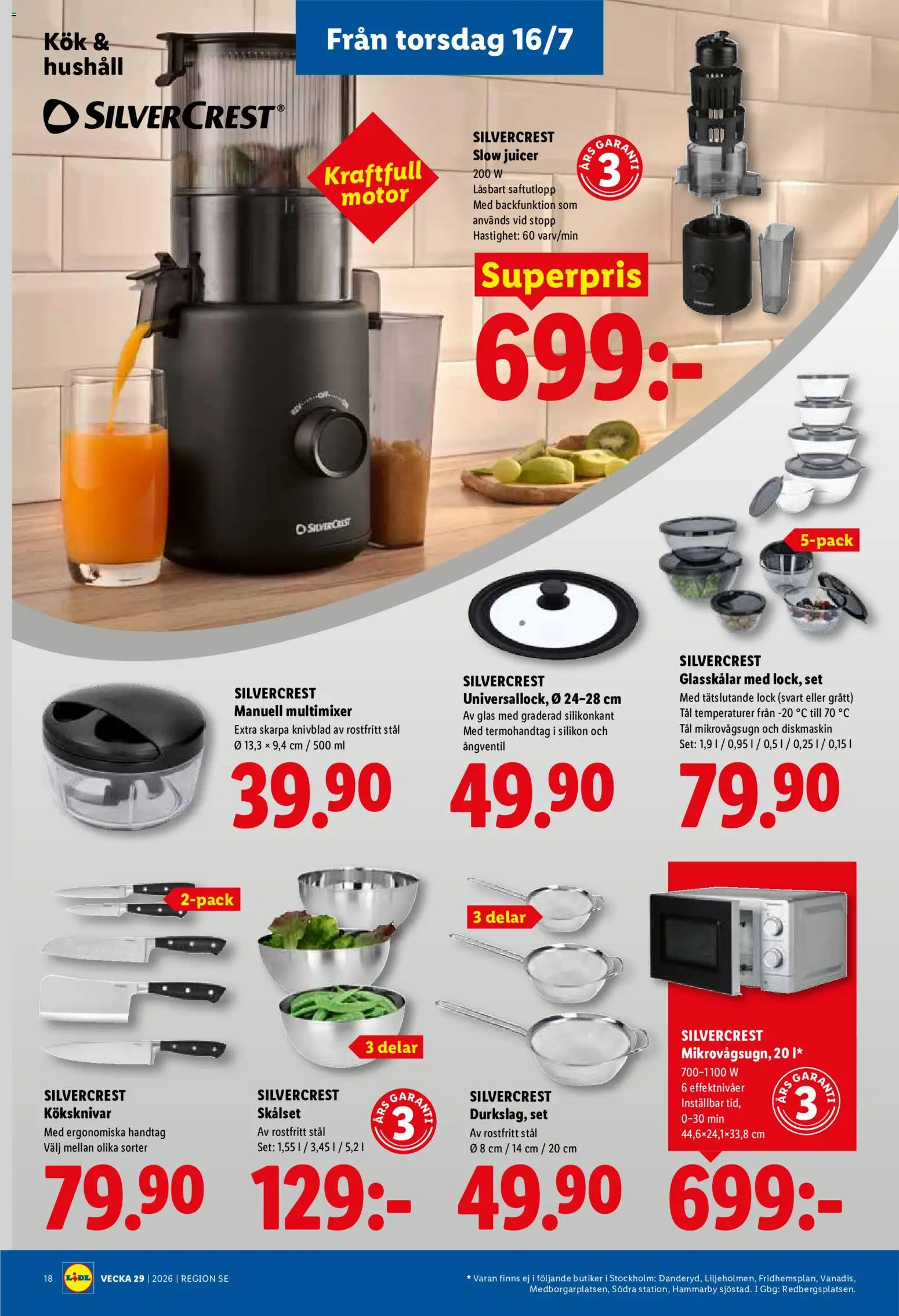 Nuvarande Lidl erbjudanden från 📣 13/07/2026 - 19/07/2026 📣 | Sverige