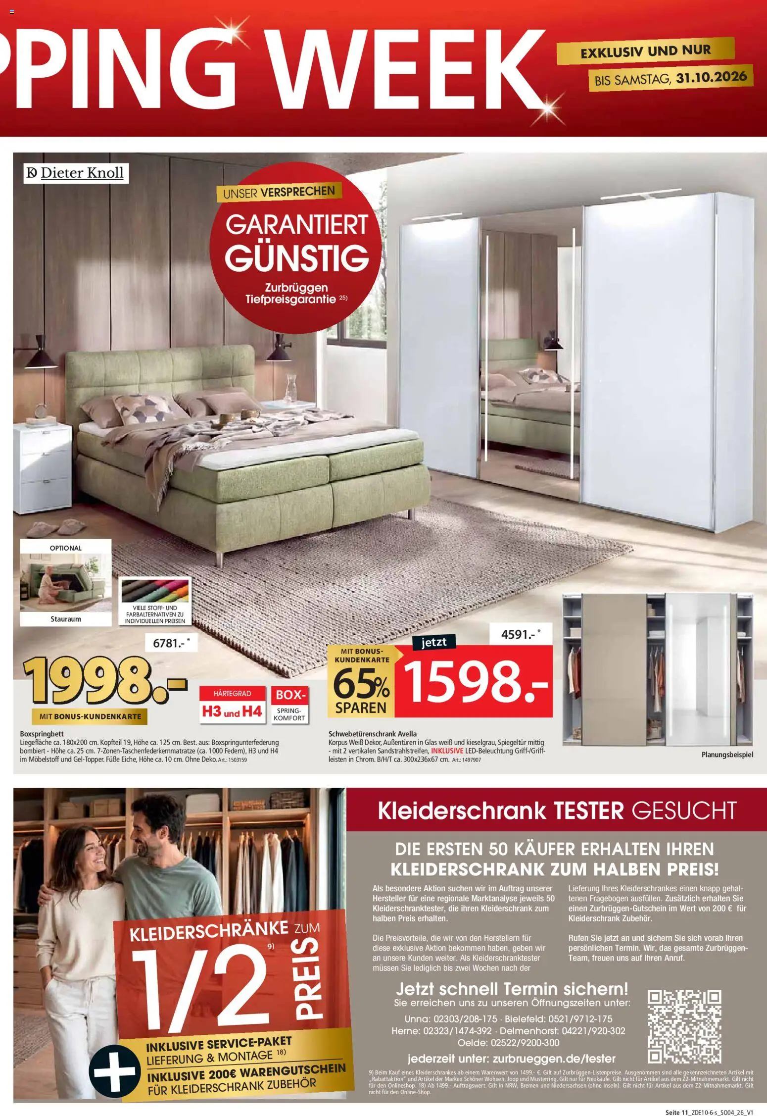 Zurbrüggen Red shopping week Prospekt in Deutschland