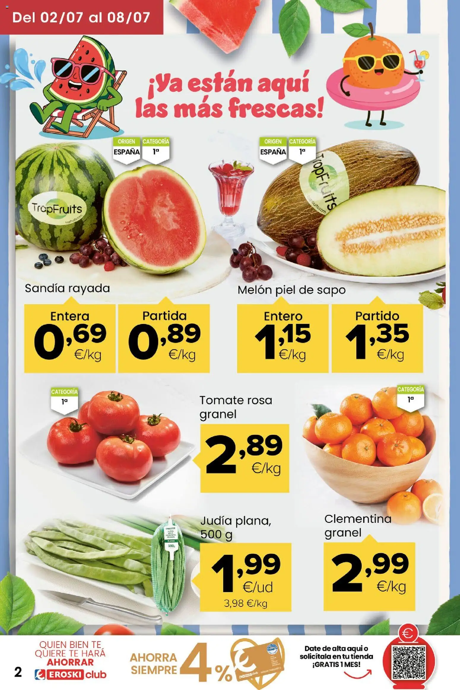 Eroski folleto desde 02/07/2026 | ¿Cómo obtener un descuento limitado? ¡Ahorra hoy mismo! | España