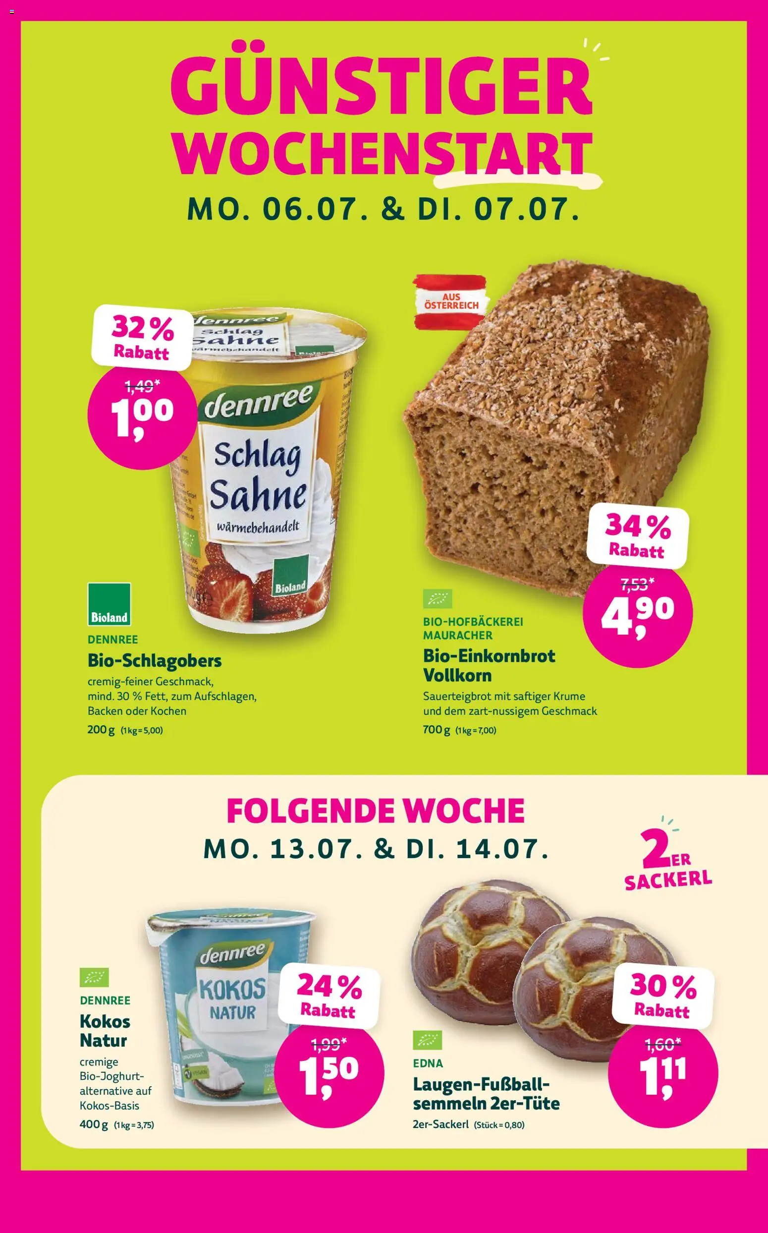 Die besten Angebote | Denns BioMarkt Angebote ab 01.07.2026 | - Jetzt stöbern! | Österreich