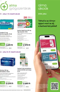Alma Gyógyszertárak Alma Gyógyszertárak akciós újság