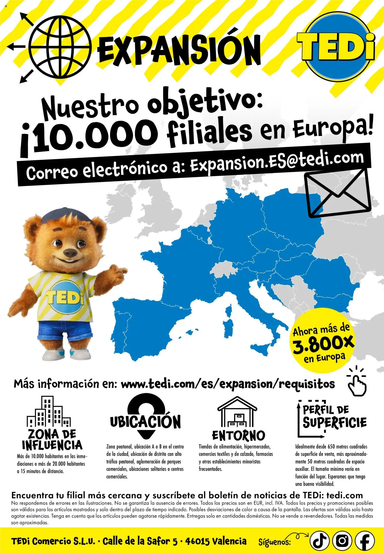 TEDi folleto Folleto in España