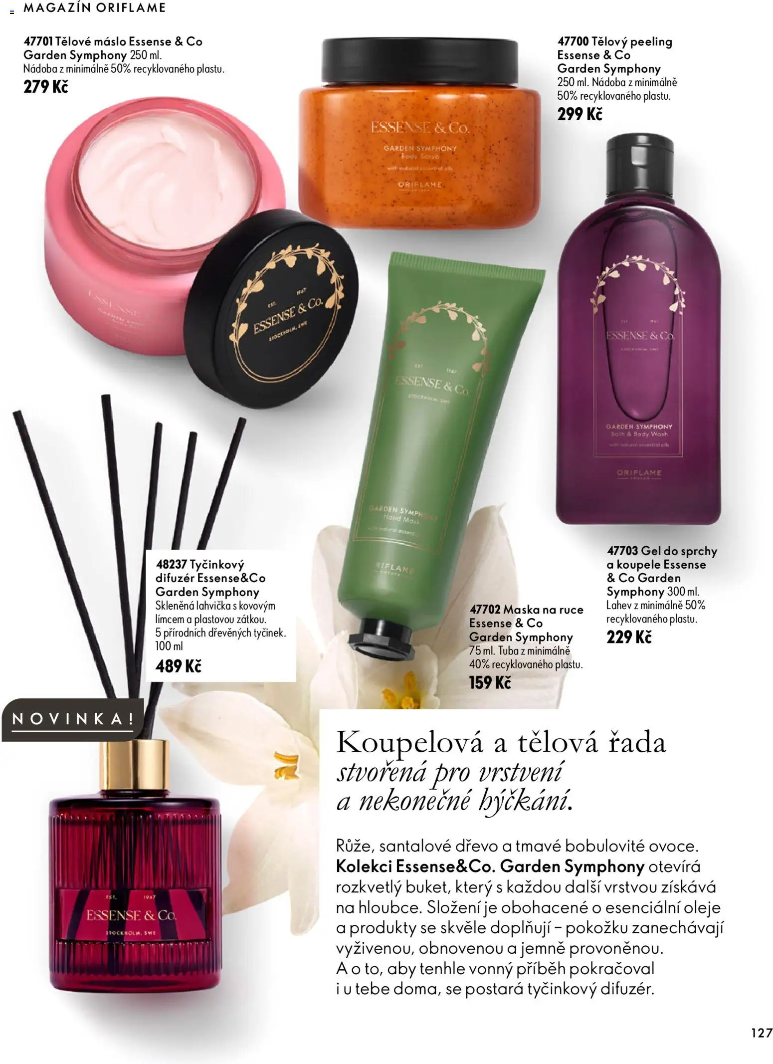 Oriflame katalog Novage+ Proceuticals Leták in Česko