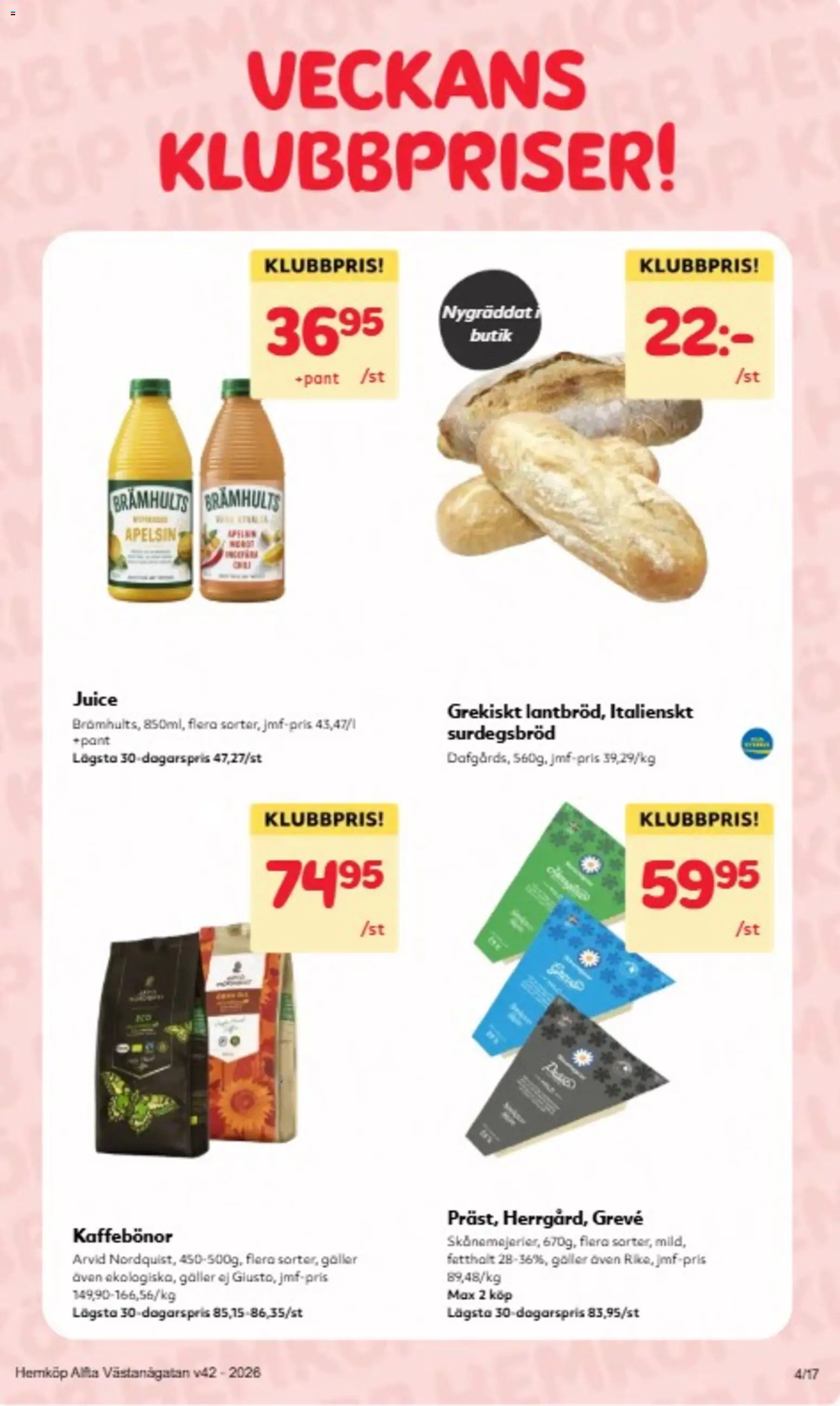 Hemköp erbjudanden Reklamblad in Sverige